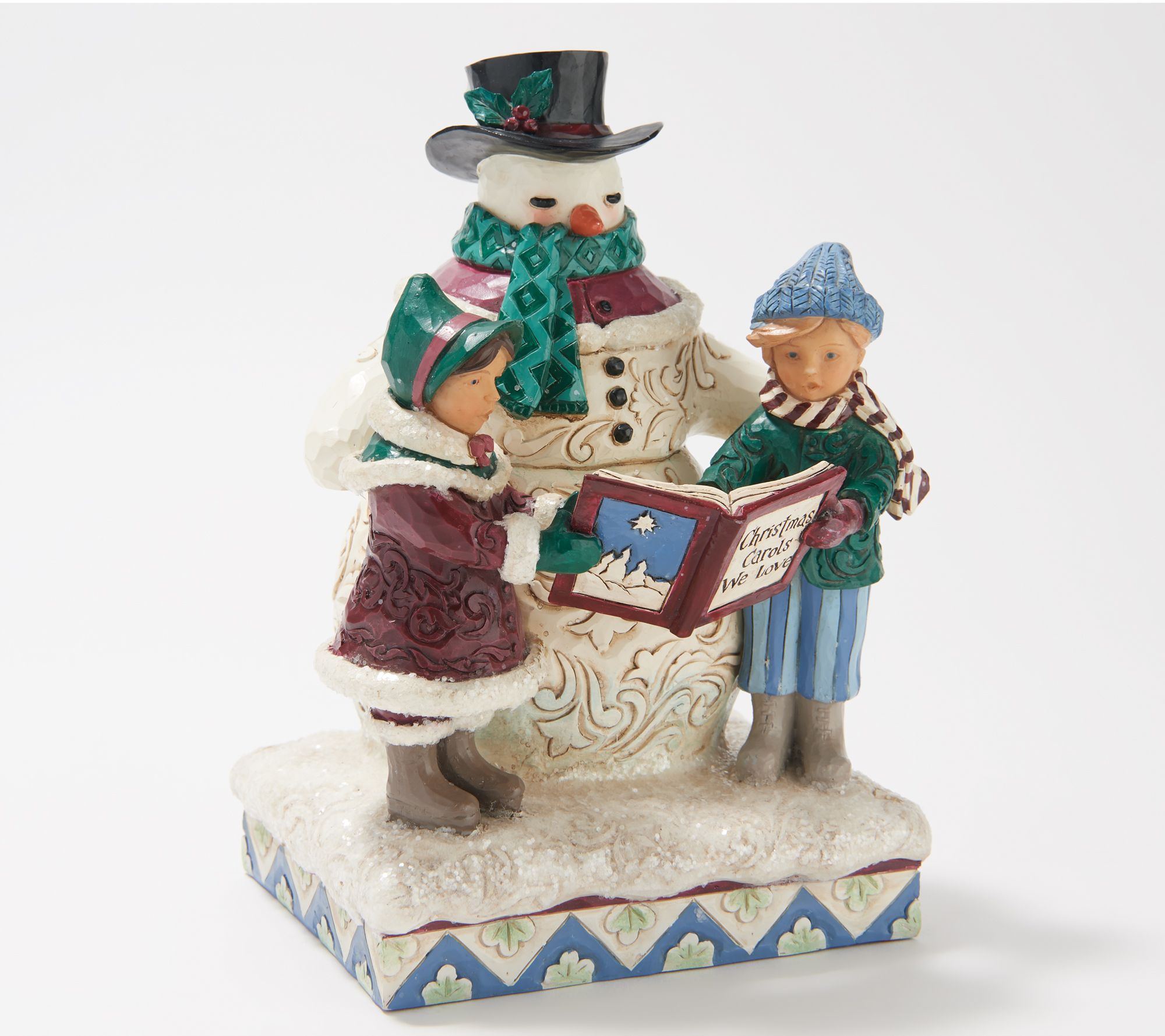 Jim Shore Victorian Collection Snowman with Carolers - QVC.com