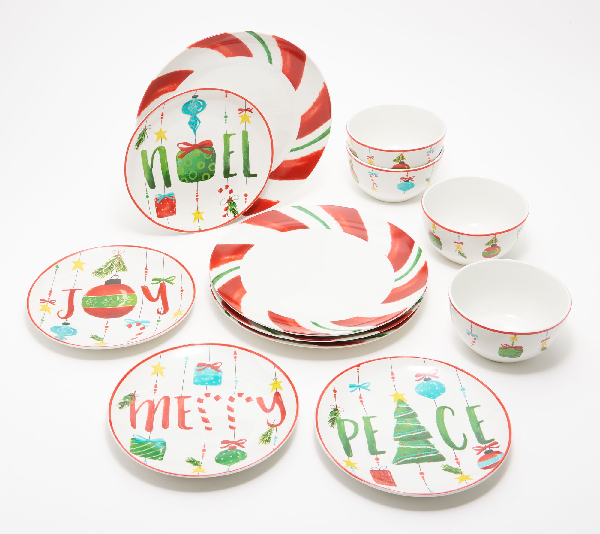 "As Is"American Atelier 12-Piece Seasonal Dinnerware Set