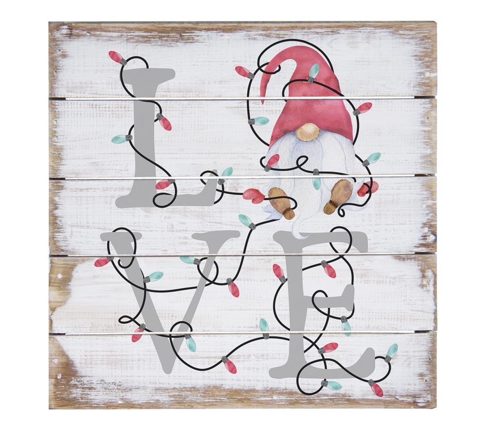 "Love Gnome Lights" Pallet Petite By Sincere Surroundings