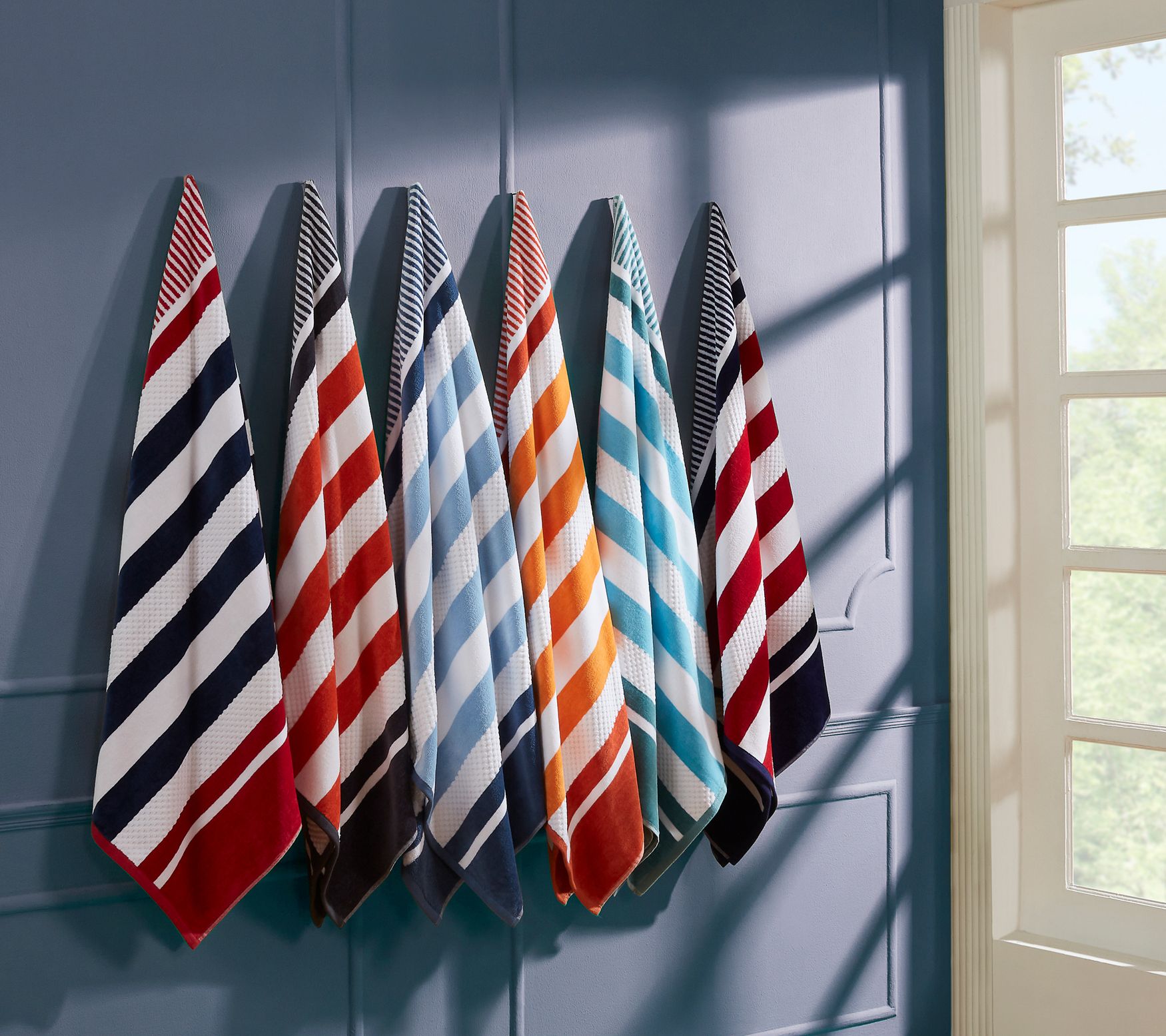 Superior Striped Oversized 2Piece Beach Towel Set, Castlerock