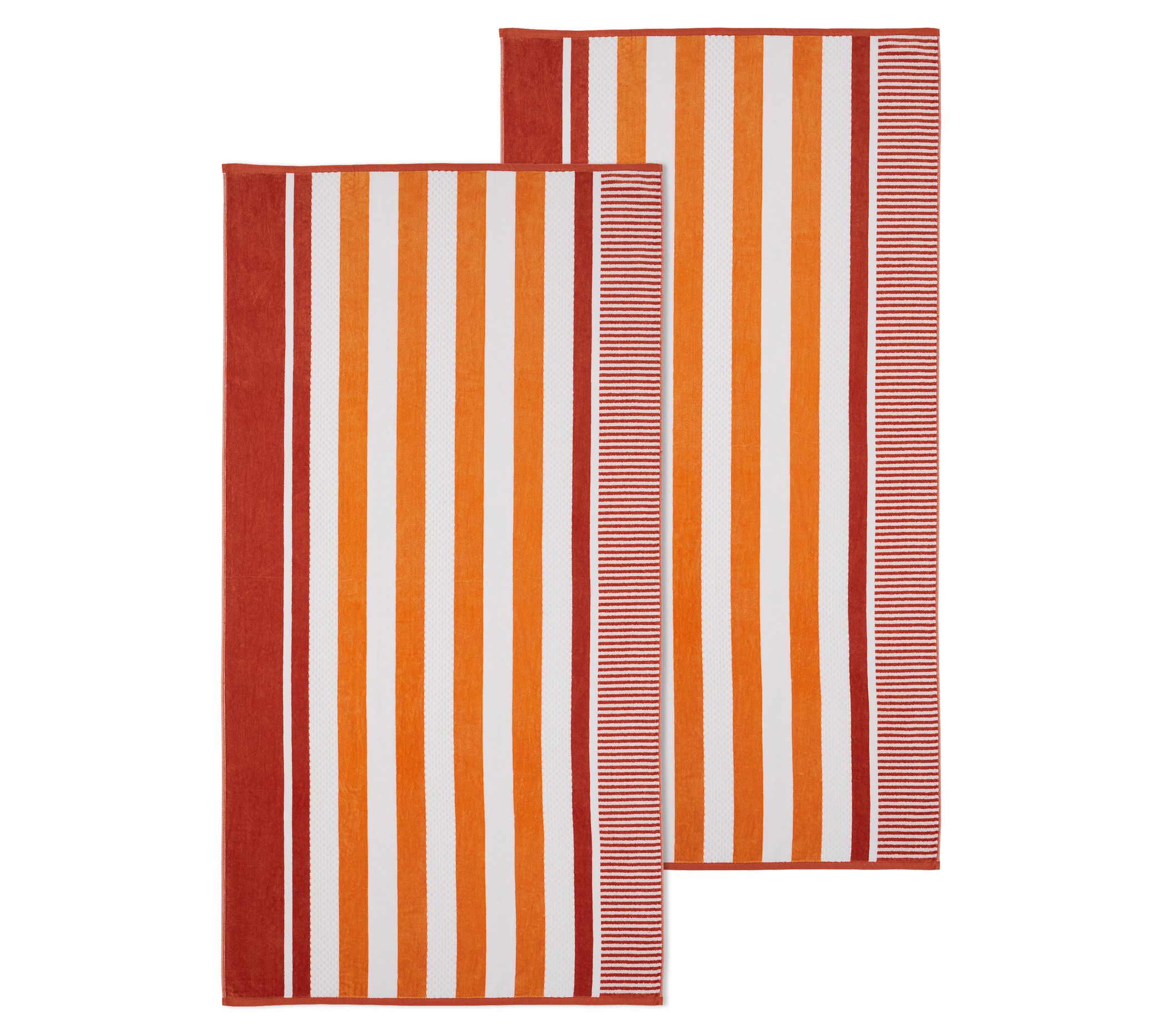 Superior Striped Oversized 2-Piece Beach Towel Set, Castlerock
