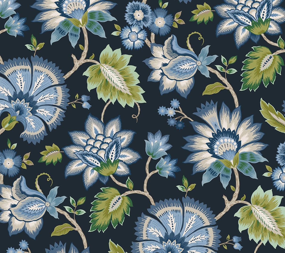 Next Wall Jacobean Blossom Floral Peel and Stick Wallpaper