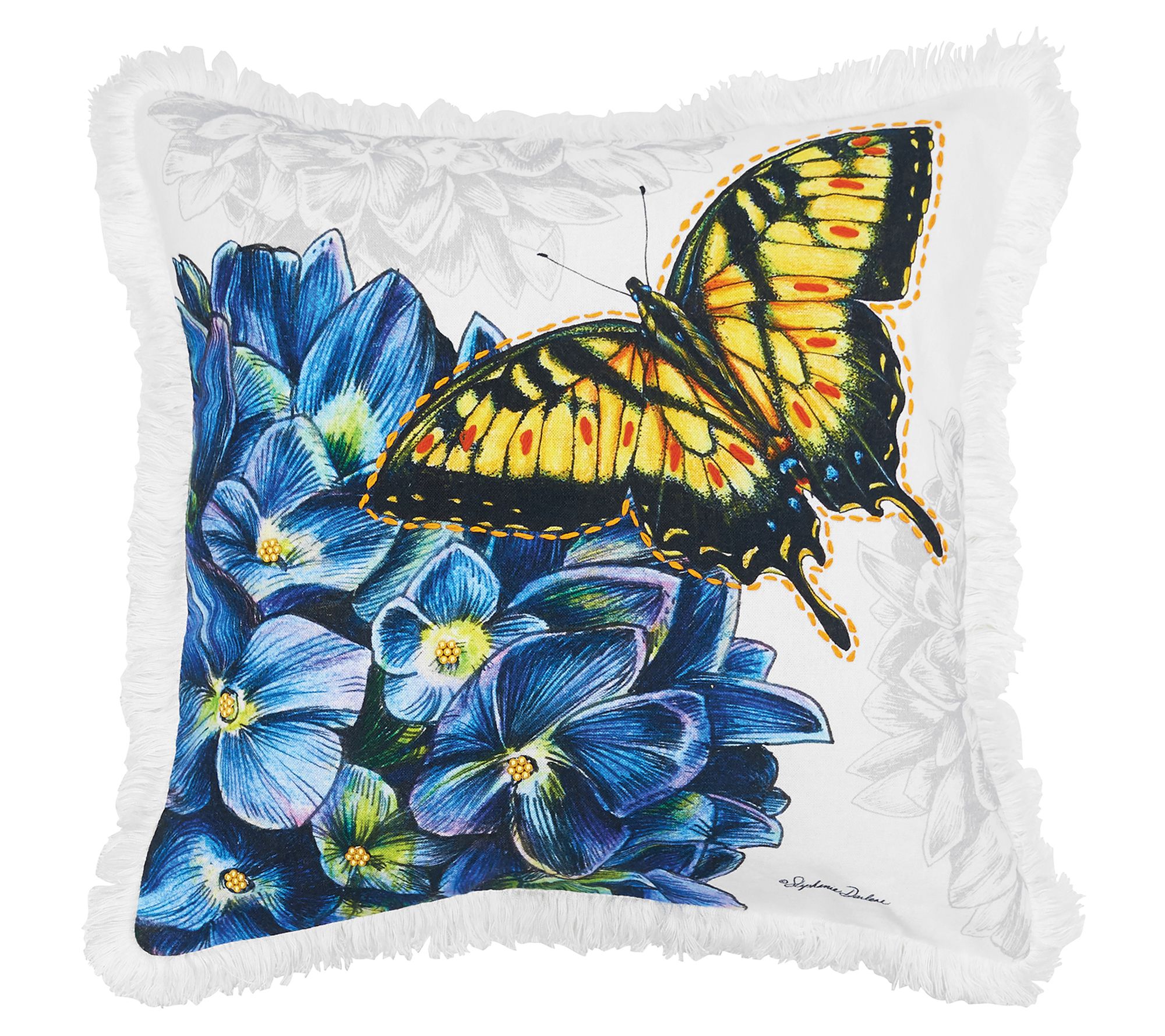 C&F Home 18" x 18" Botanical Printed Throw Pillow