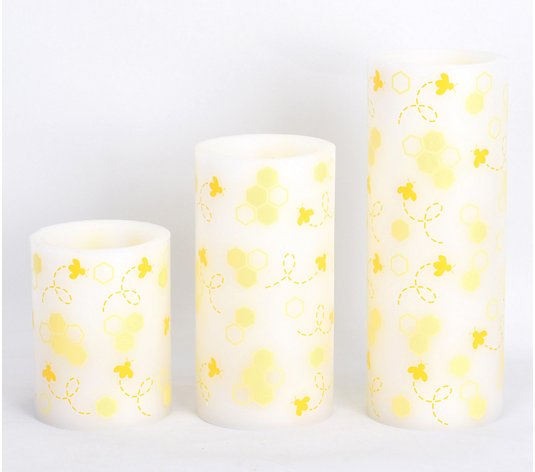 Temp-tations Set of 3 Staggered Flameless Candles