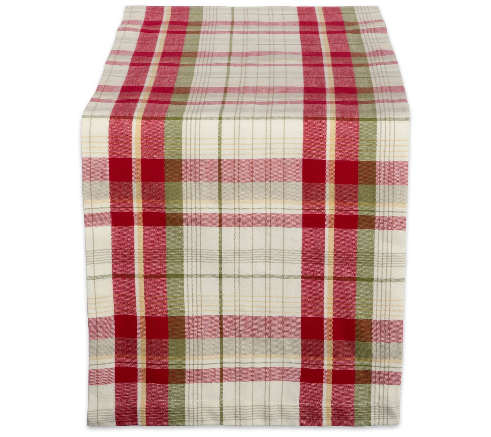 Design Imports Orchard Plaid Table Runner 14" x108"
