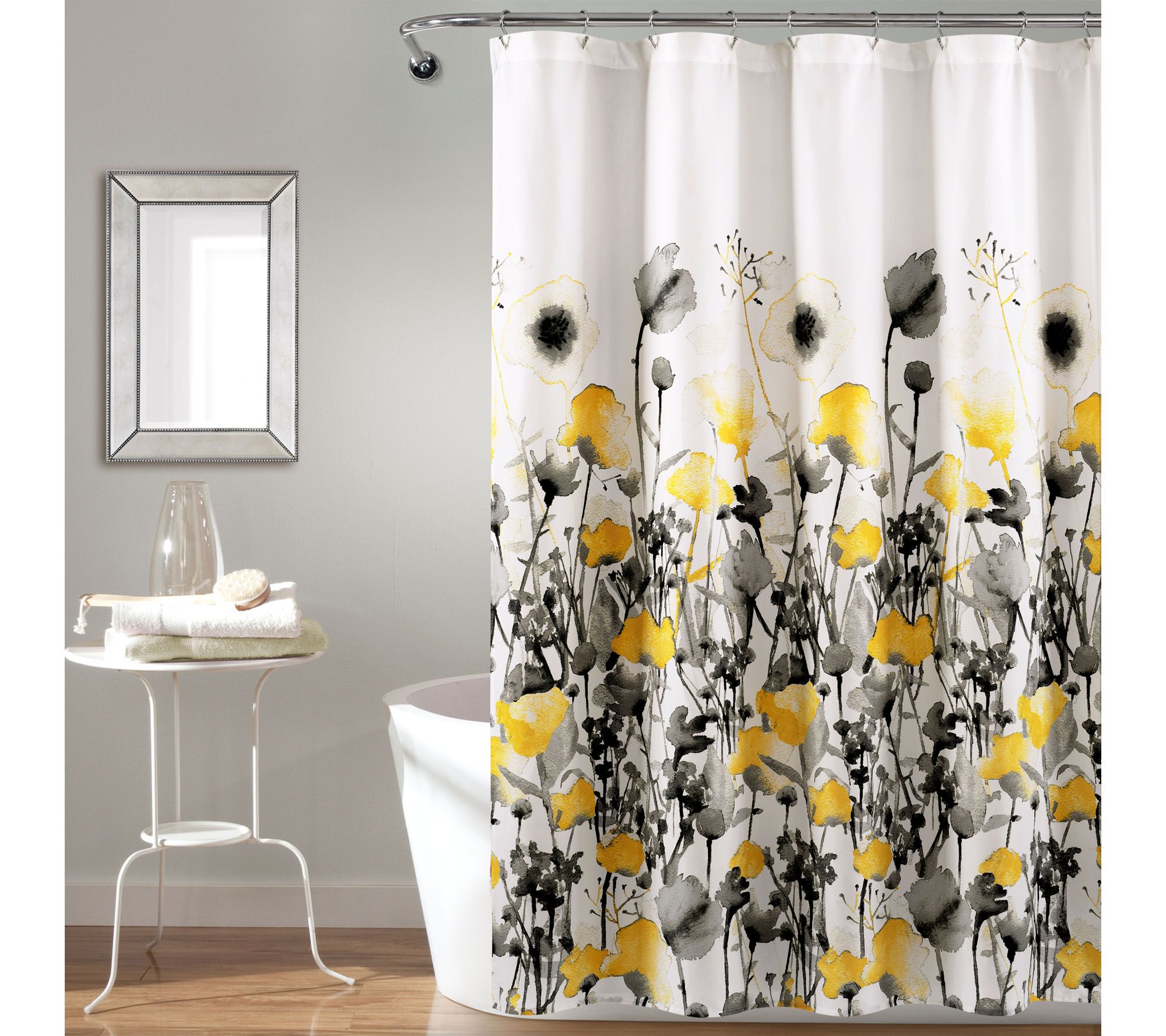 Zuri Flora 72" x 72" Shower Curtain by Lush Decor