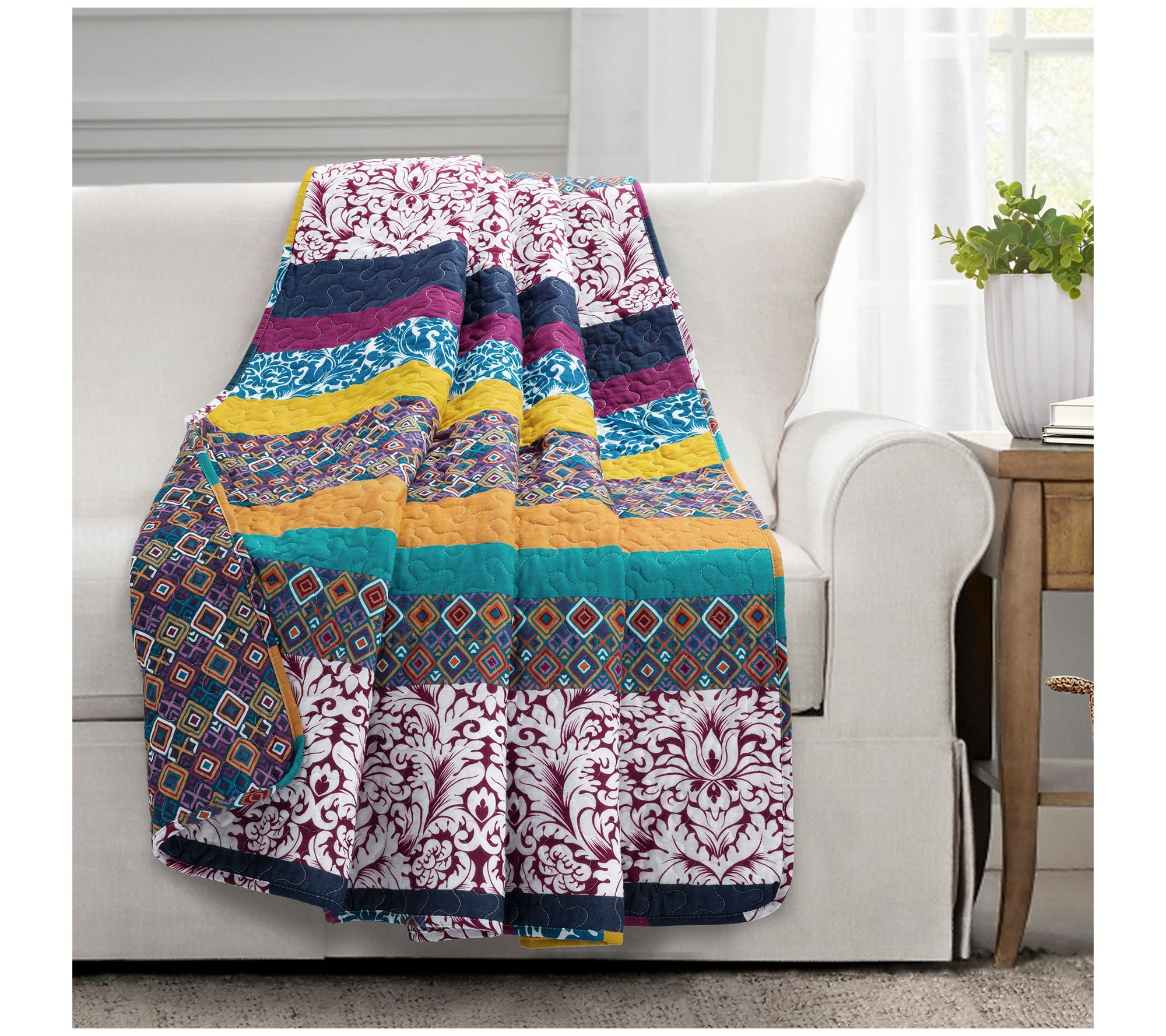 Plum blanket online throw