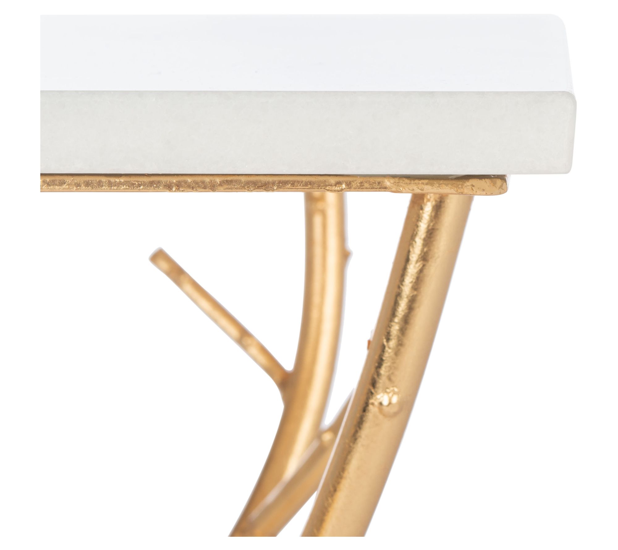 Safavieh Alexa Marble Top Gold Accent Table