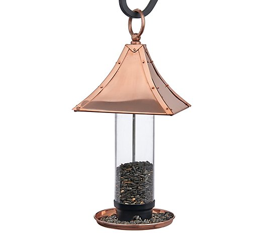 Palazzo Bird Feeder - Polished Copper by Good Directions