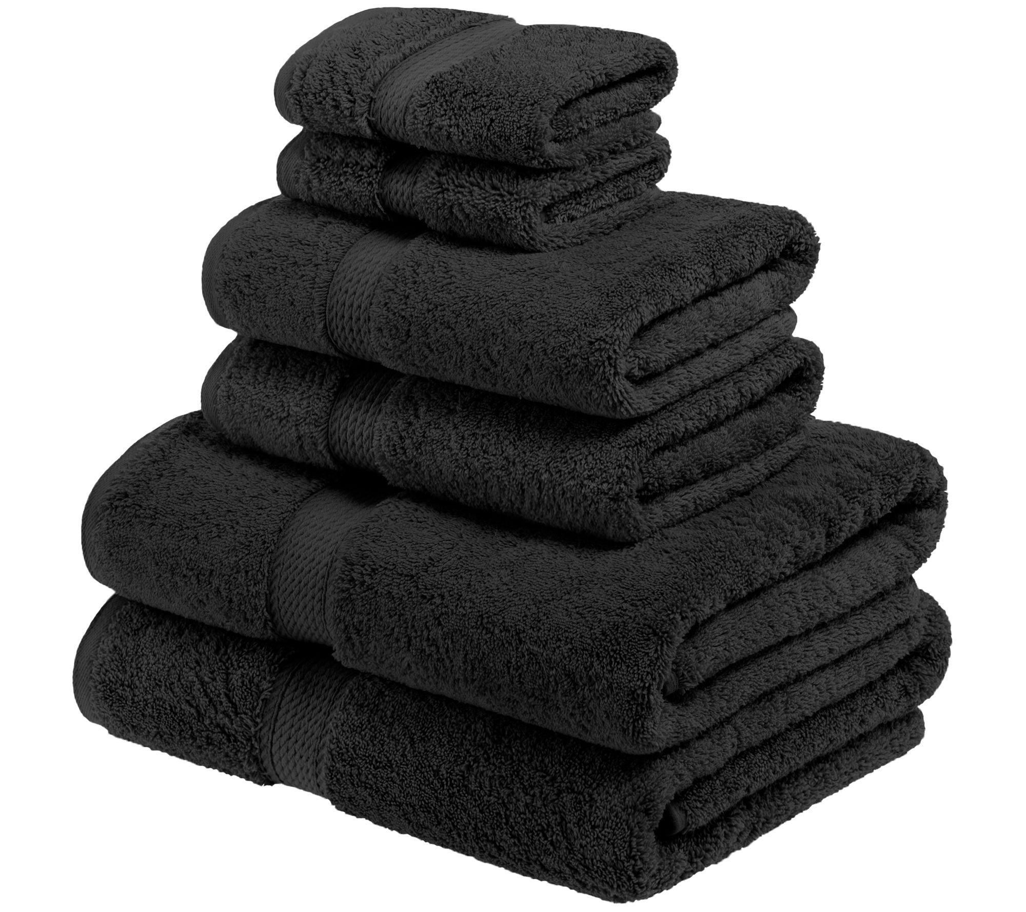 Superior Madison Egyptian Cotton Pile Plush 6-Piece Towel Set