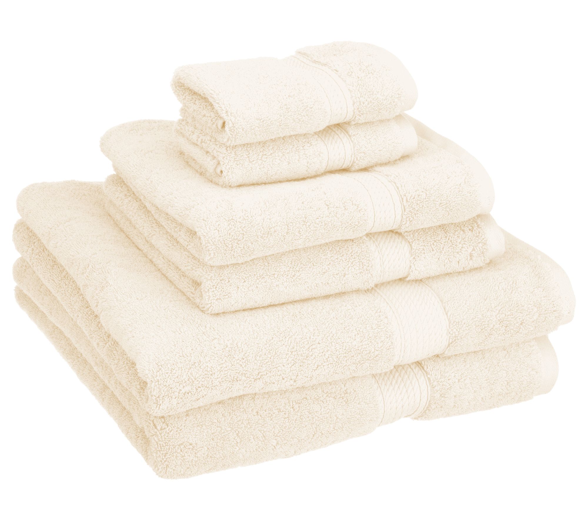 Superior Madison Egyptian Cotton Pile Plush 6-Piece Towel Set