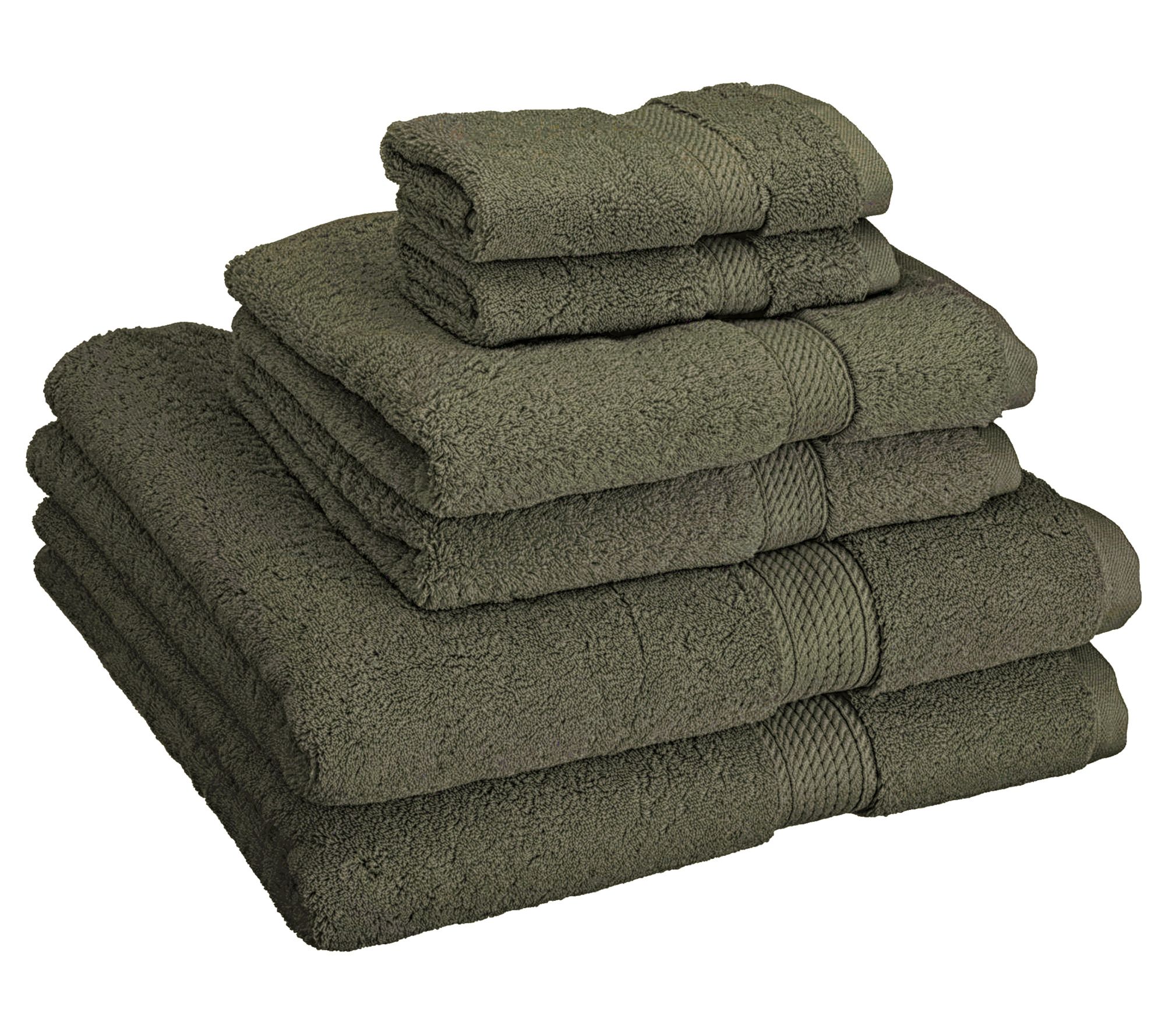 Superior Madison Egyptian Cotton Pile Plush 6-Piece Towel Set