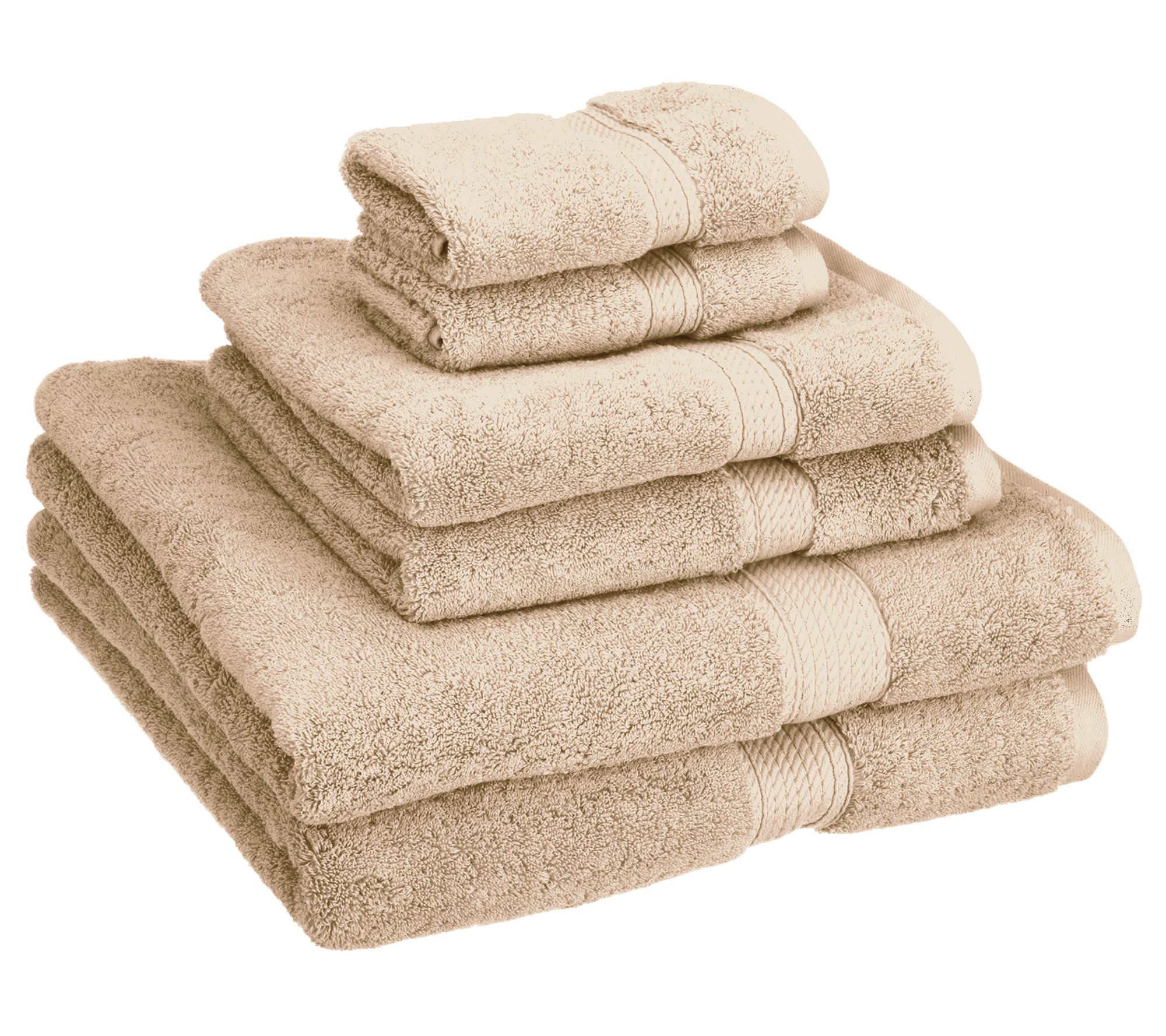Superior Madison Egyptian Cotton Pile Plush 6-Piece Towel Set