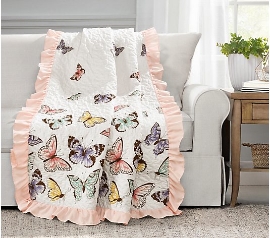 Flutter Butterfly Throw by Lush Decor