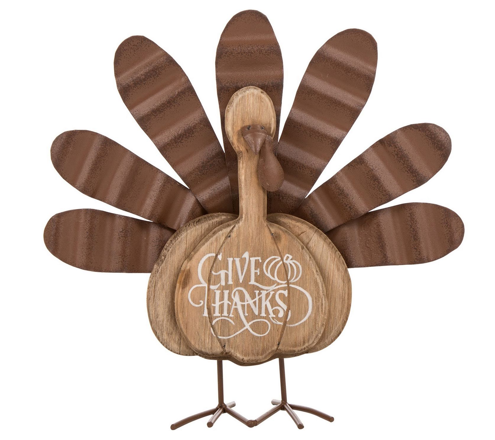 Glitzhome Give Thanks In High Style Thanksgiving Turkey