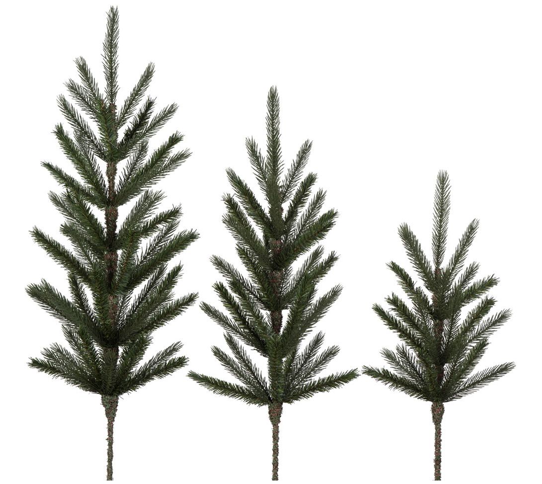 Vickerman 24-30-36" Green Spruce Tops 3Pc Set