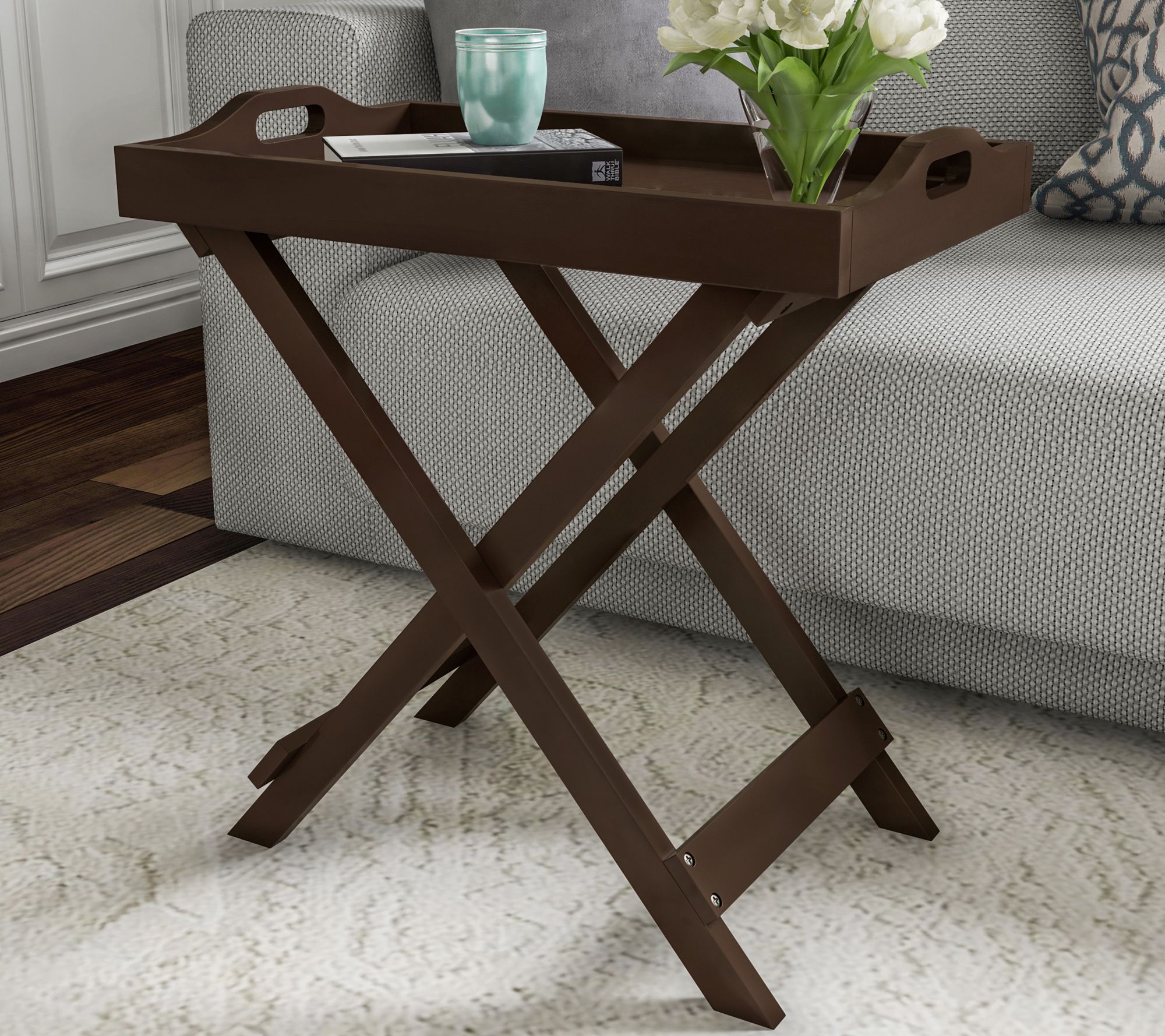 Folding Tray Table by Lavish Home
