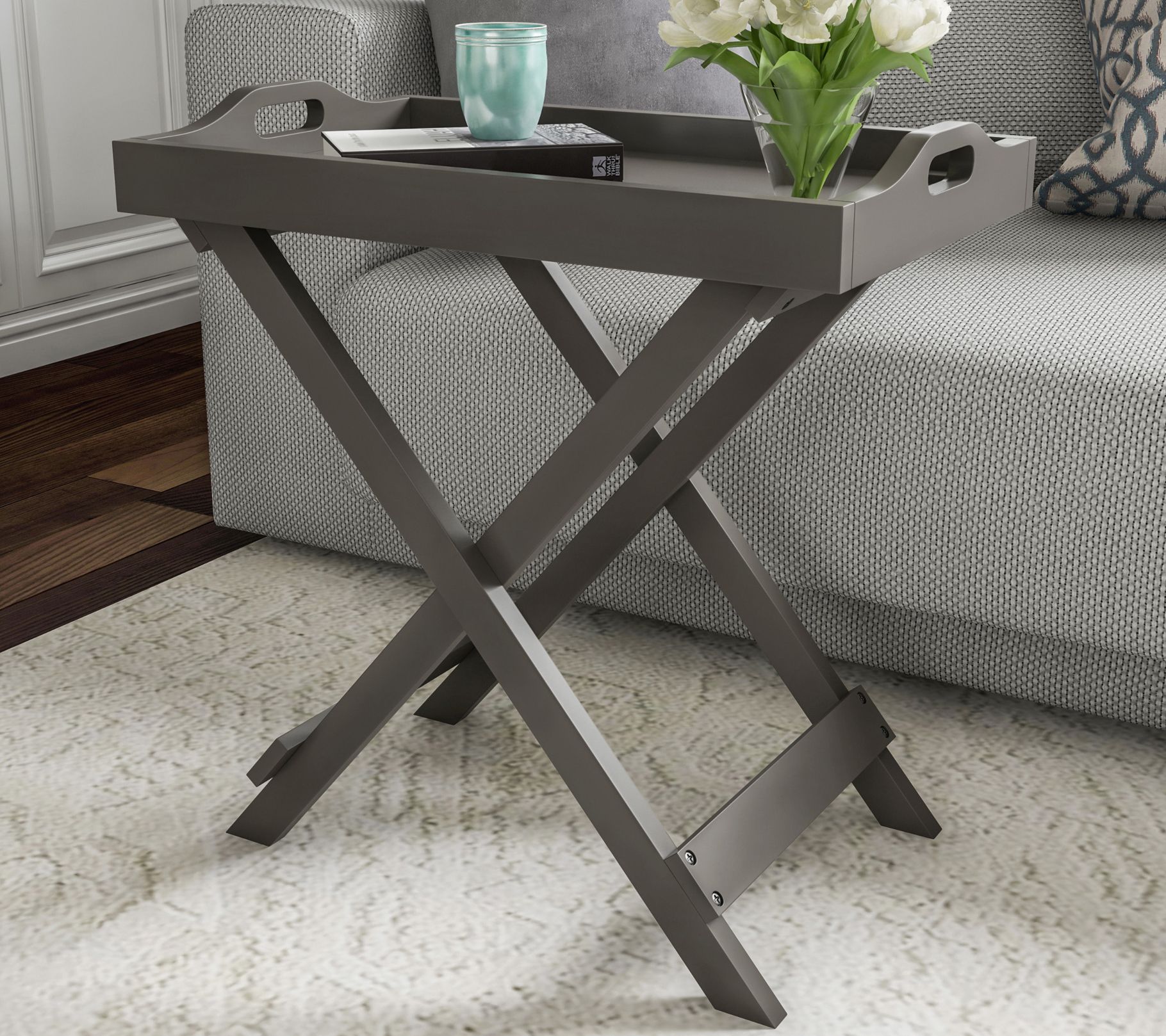 Folding Tray Table by Lavish Home