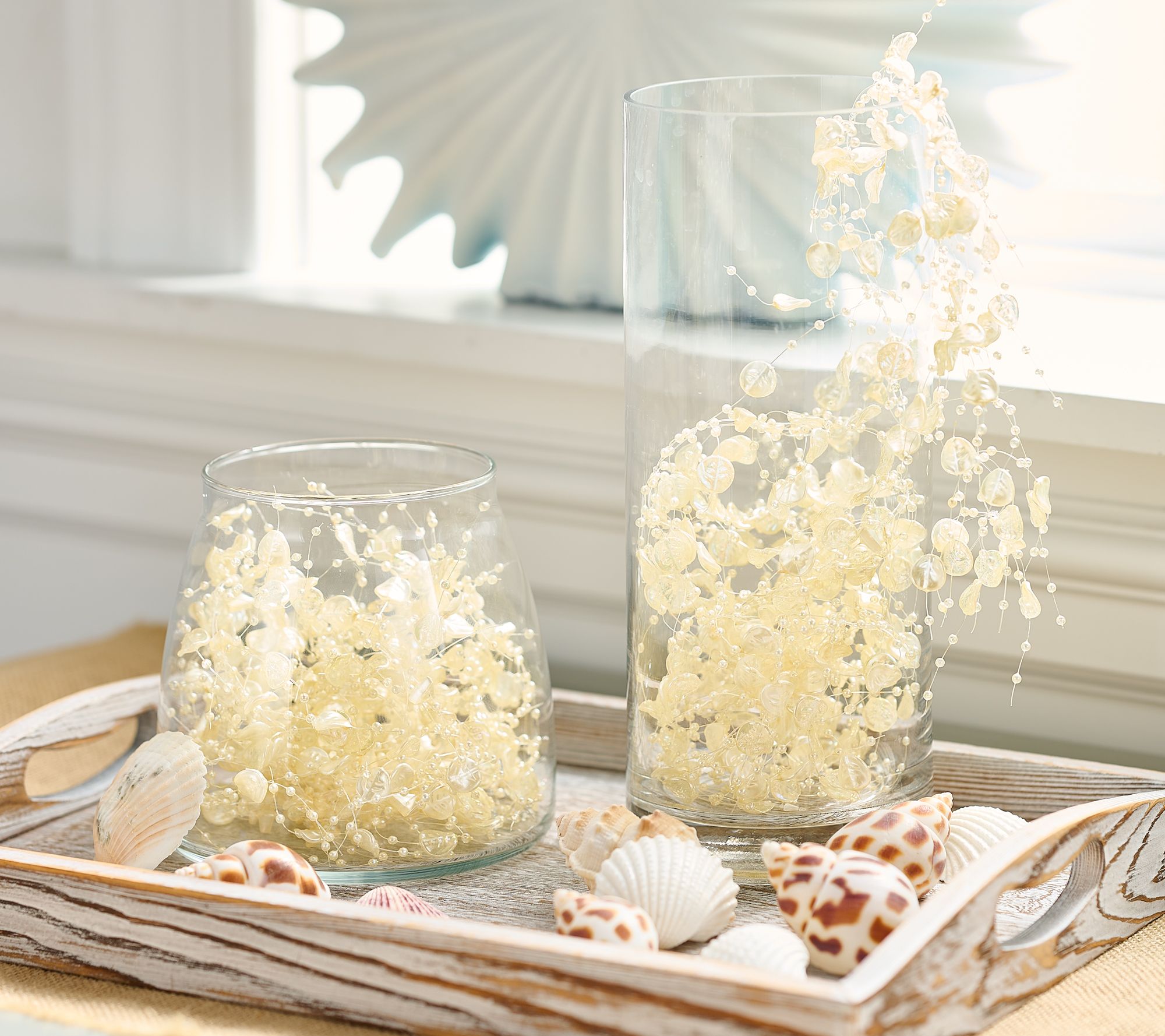 Set of 2 4' Seaglass Inspired Garlands by Valerie