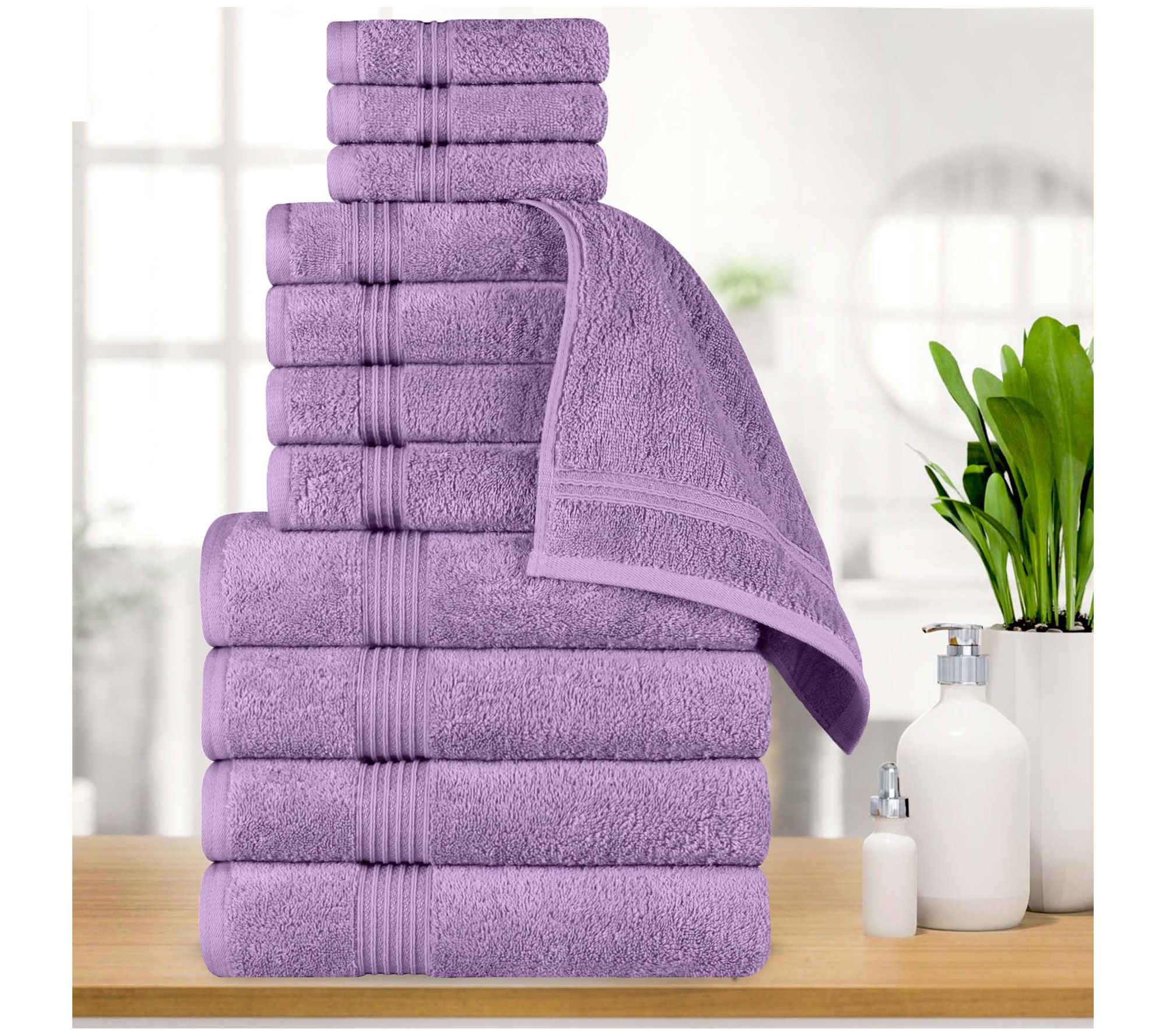 Superior Egyptian Cotton Highly Absorbent 12-PCSoft Towel Se