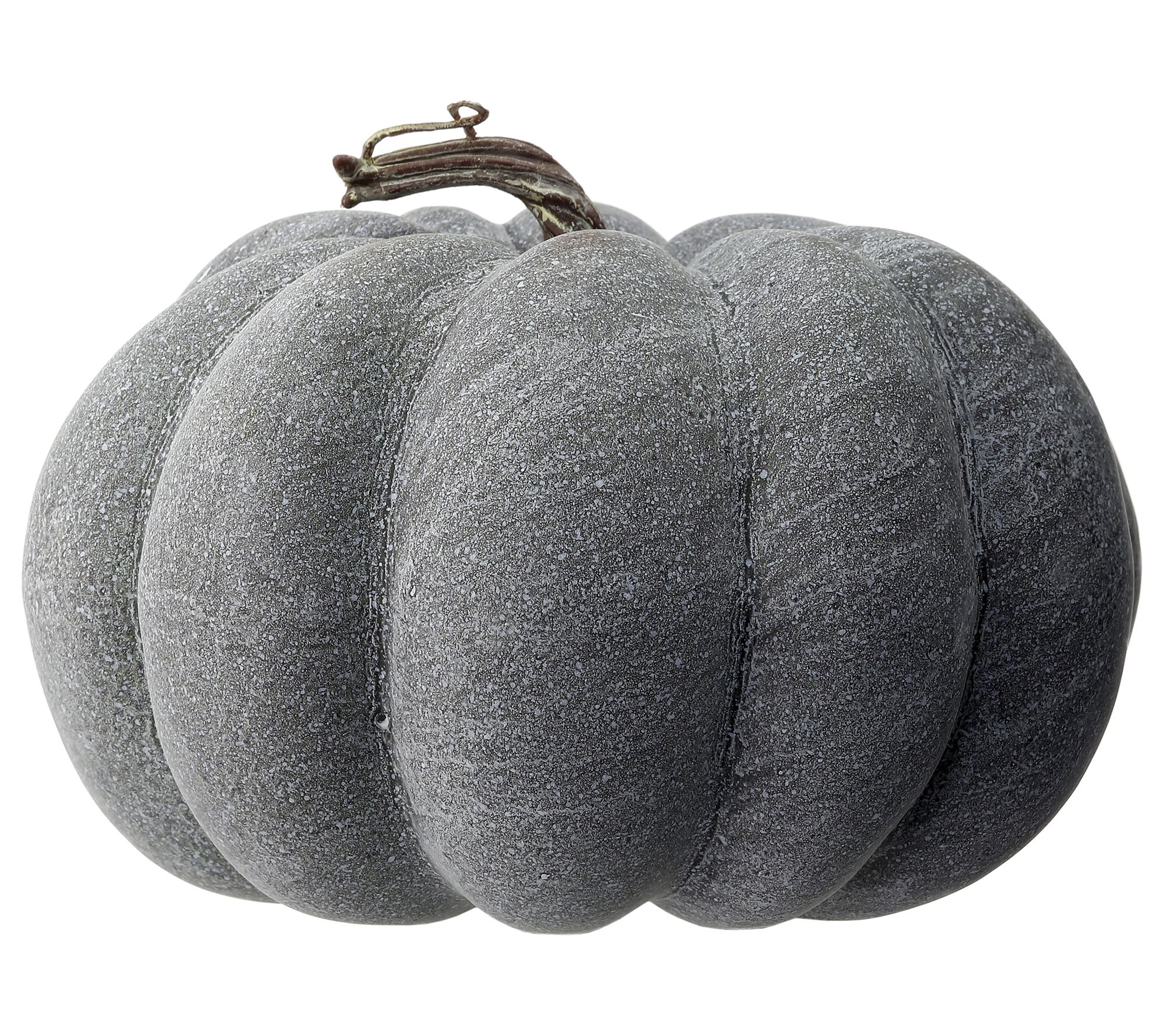 Valerie Parr Hill 8" Weathered Pumpkin With Stem