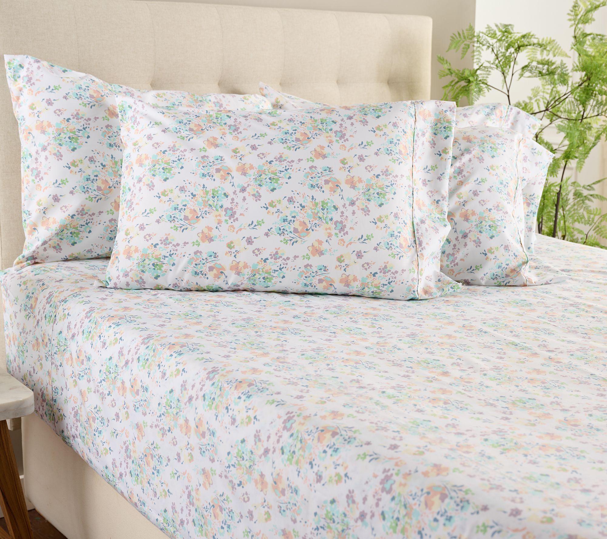"As Is" Home Reflections Double Brushed Sheet Set w/ Extra Cases
