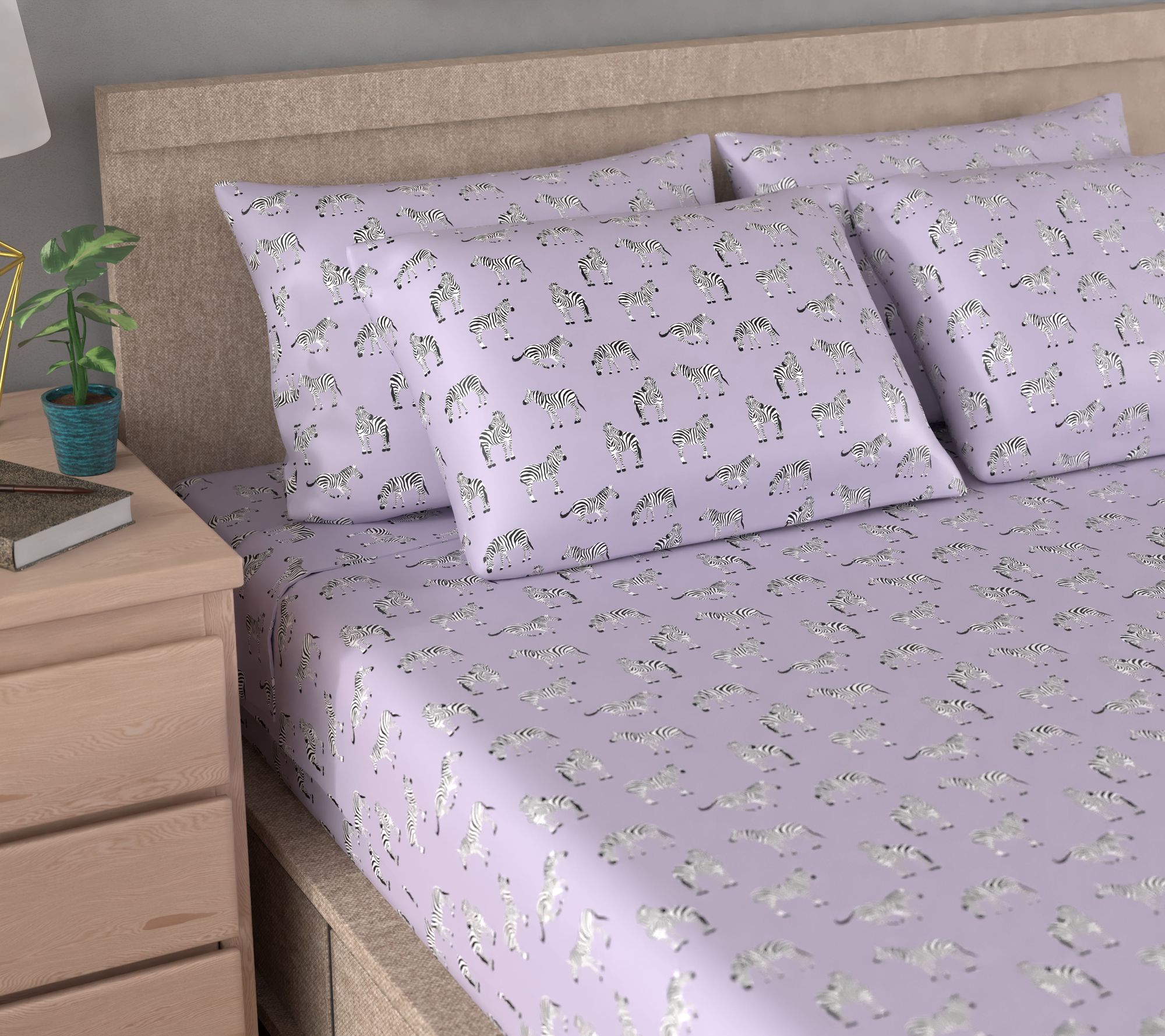 "As Is" Home Reflections Double Brushed Sheet Set w/ Extra Cases