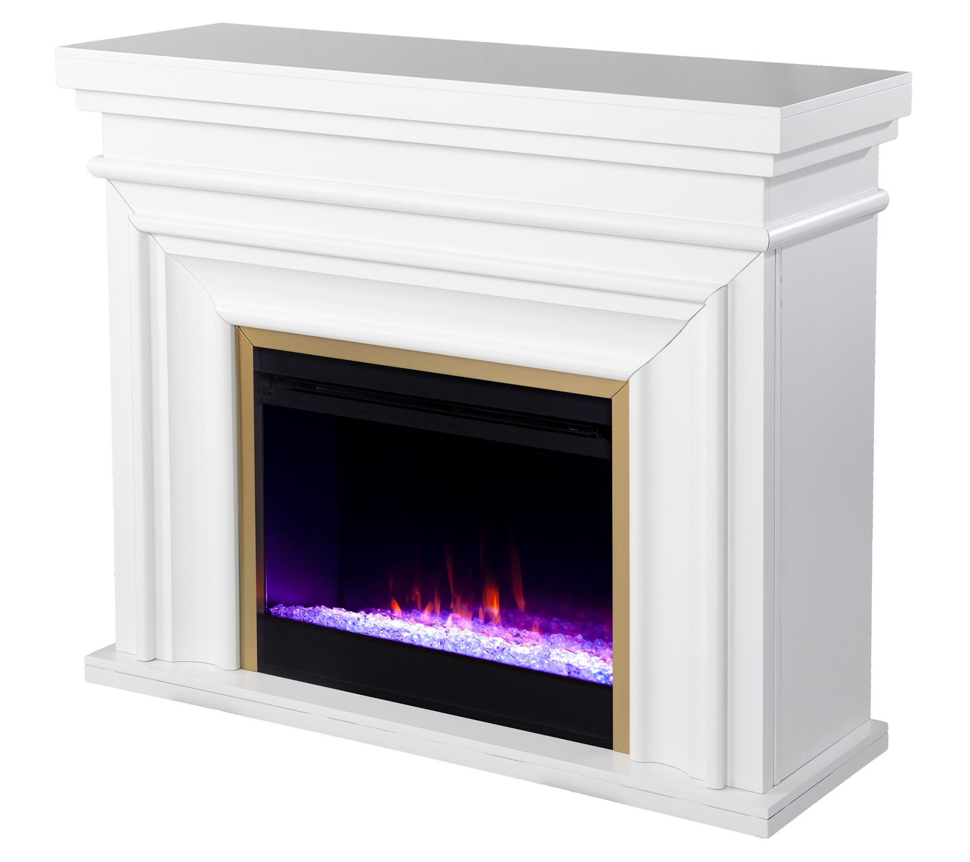 SEI Furniture Henstinger Color Changing Firepla ce w/ Bookcase