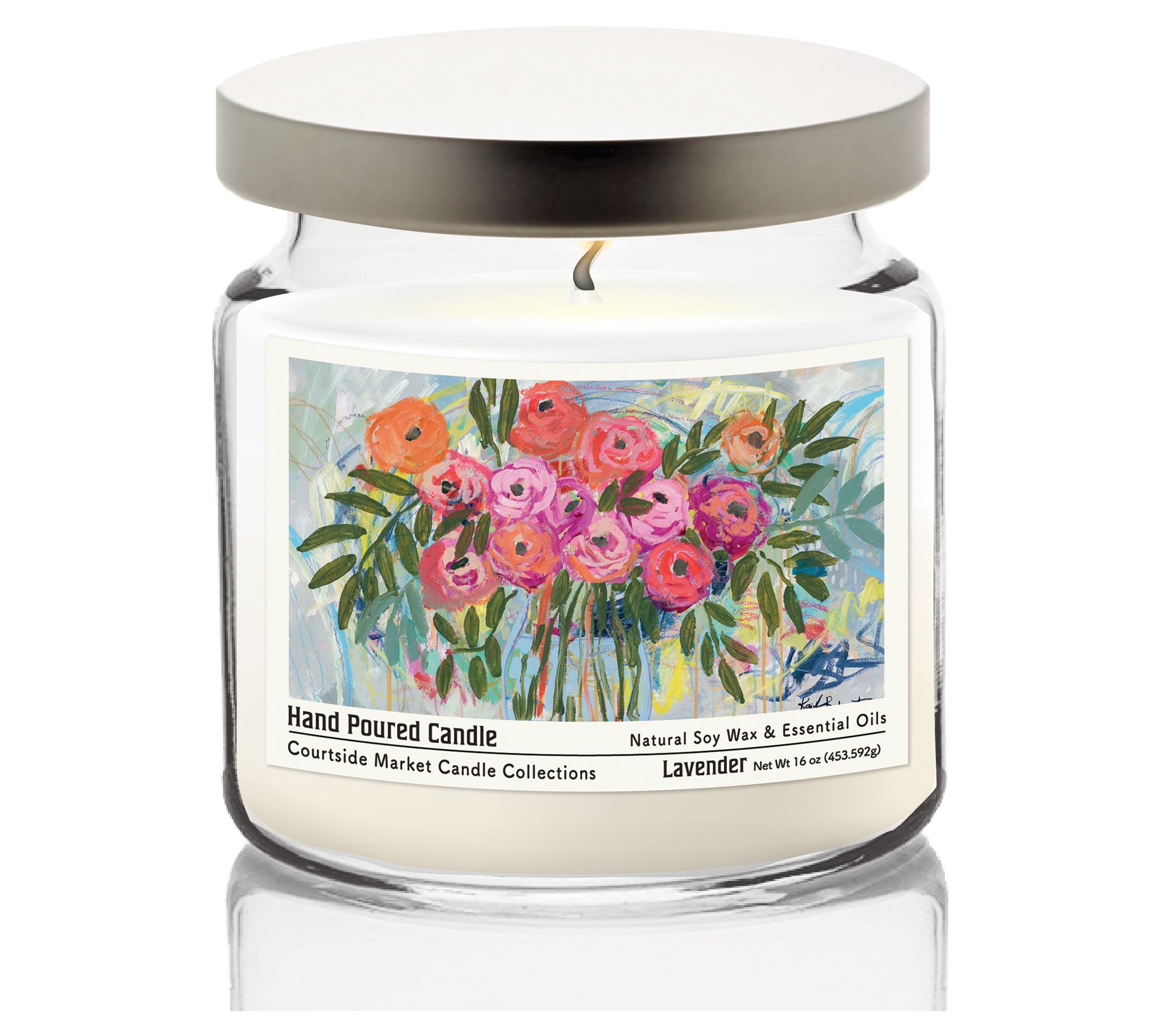 Courtside Market A Rainy Day Candle Glass Jar 16 oz