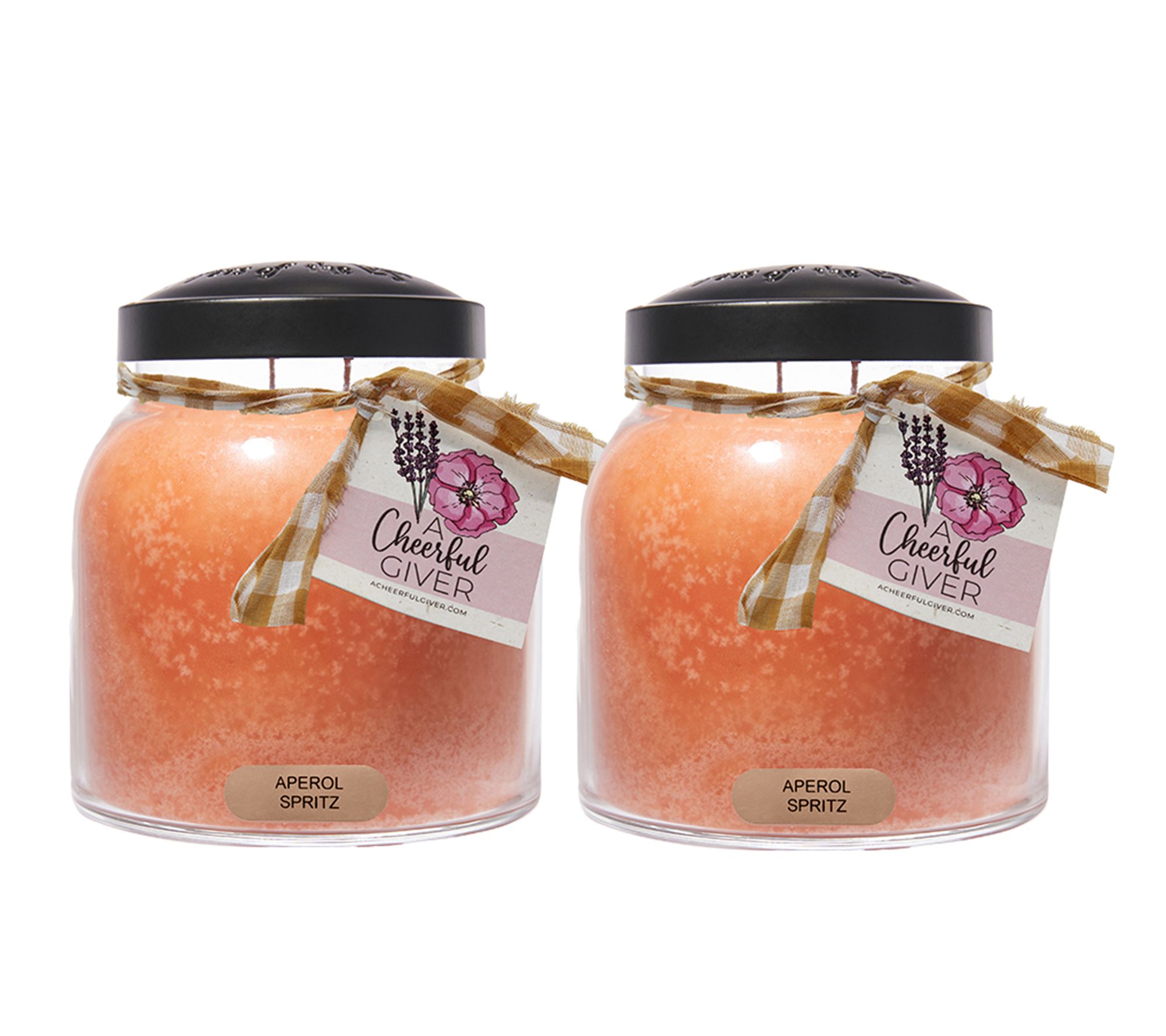 A Cheerful Giver 34oz Papa Jar Candle Duo