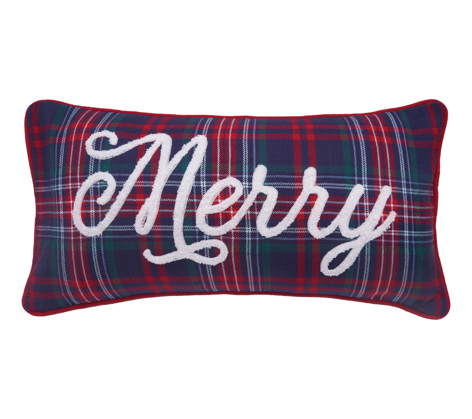 Merry Plaid Pillow by Valerie