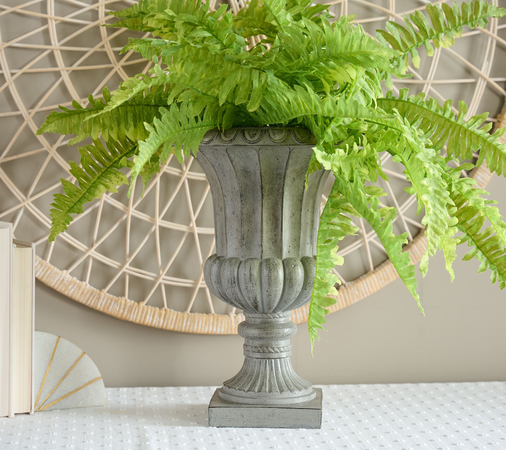 Indoor/Outdoor Footed Urn by Valerie