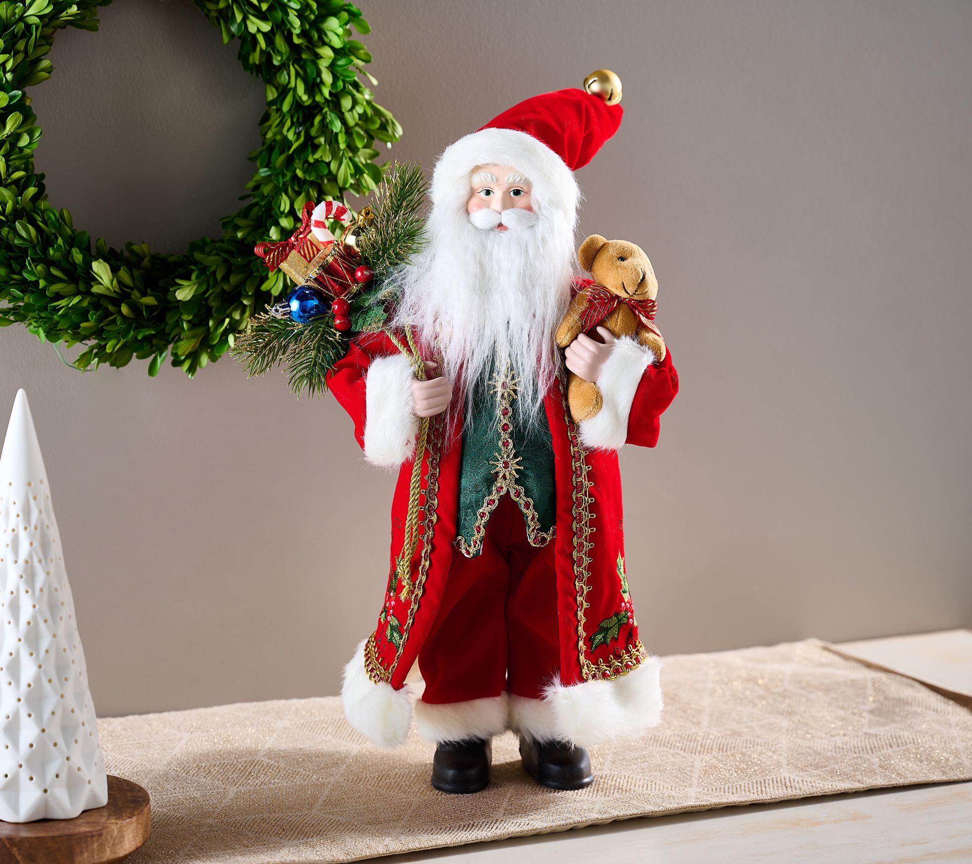 "As Is" 18" Santa Claus Figure by Valerie