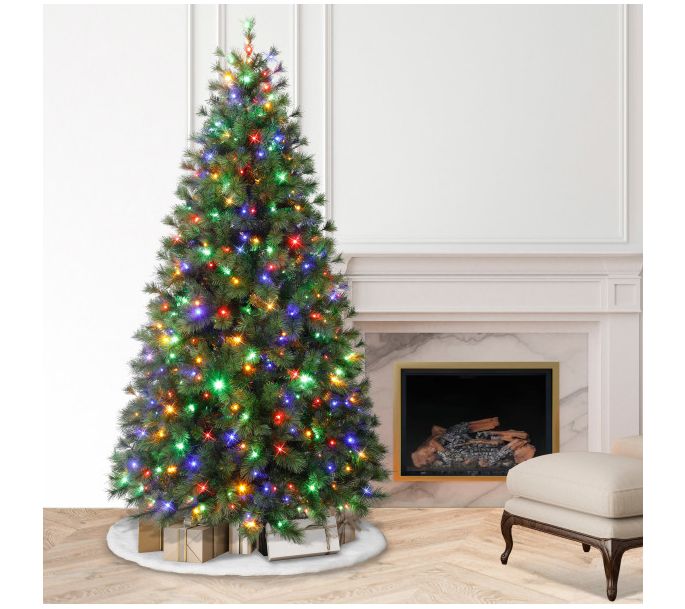 Puleo International 7.5' Pre-Lit Colorado PineChristmas Tree
