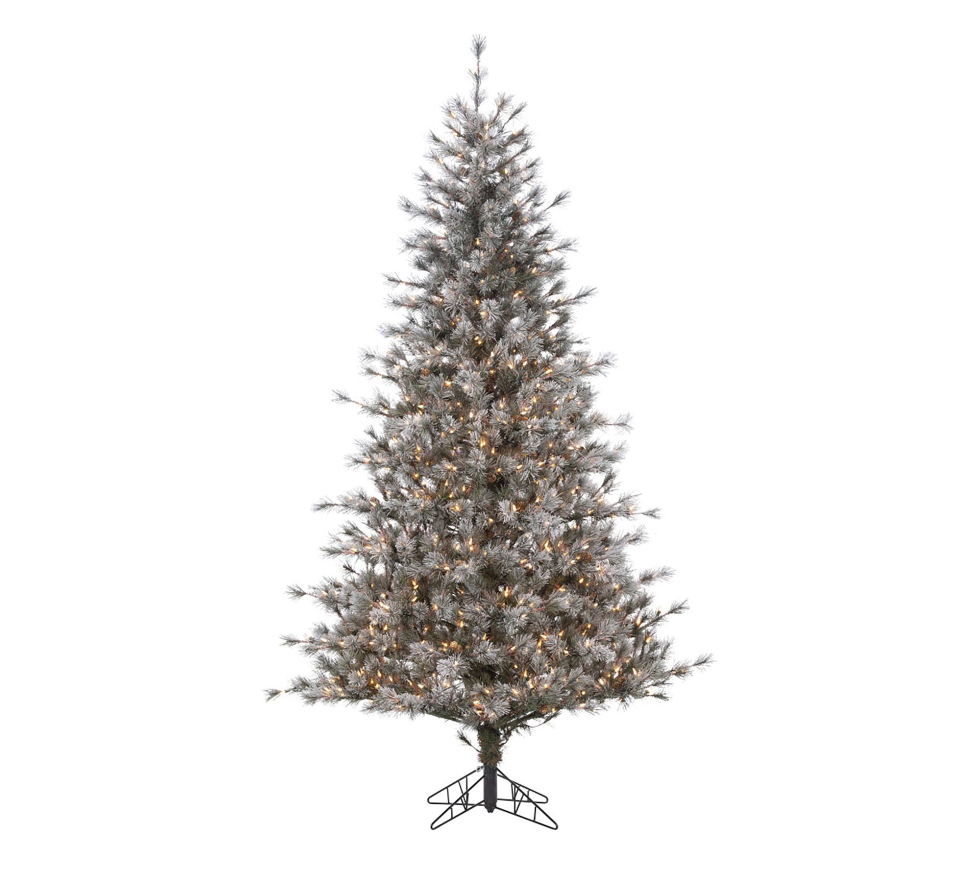 7.5 ft Prelit White Flocked Scotch Pine Tree bySterling Co.