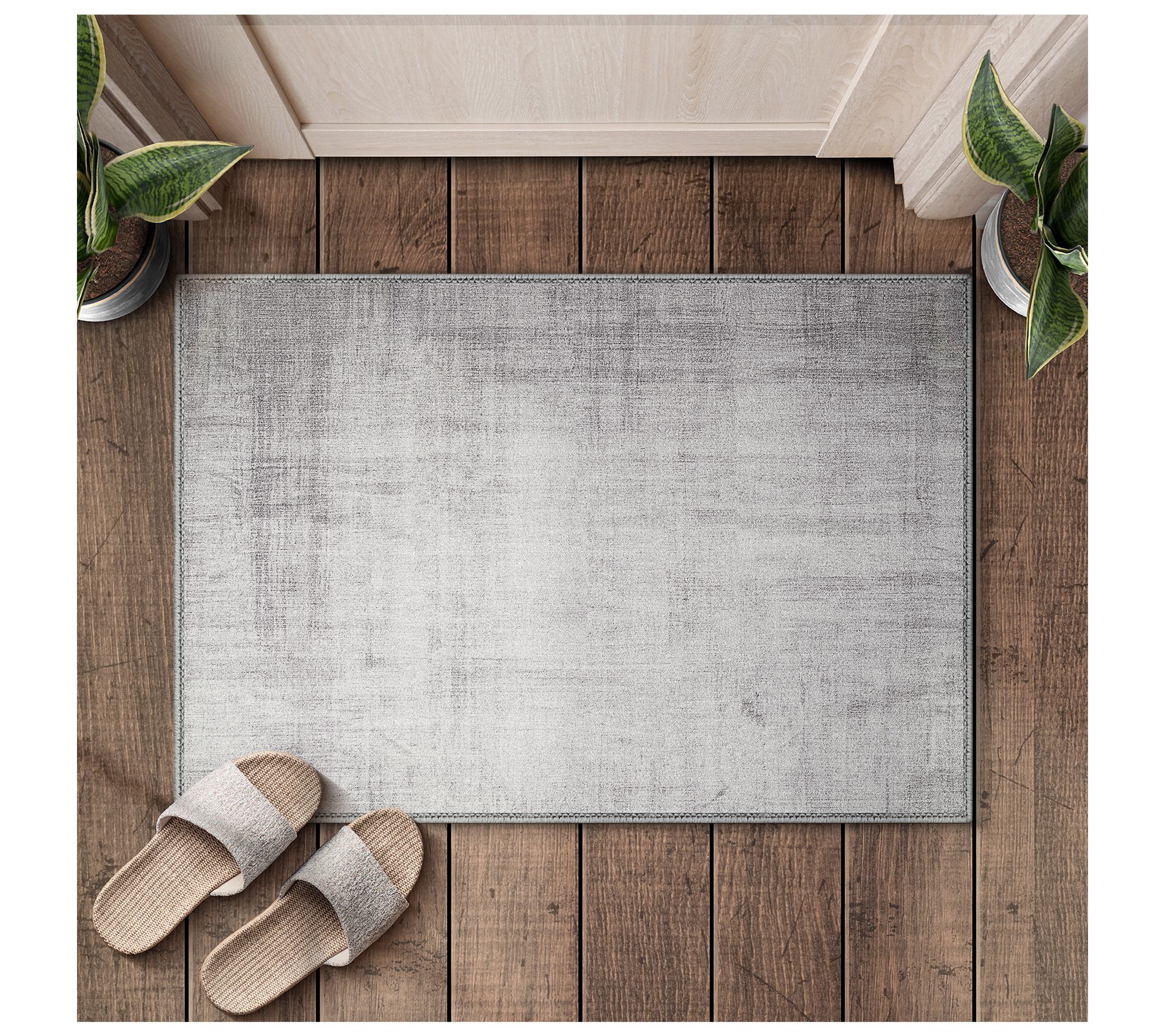 Sorbus 2x3 ft Welcome Mat Rug for Entryway, Machine Washable