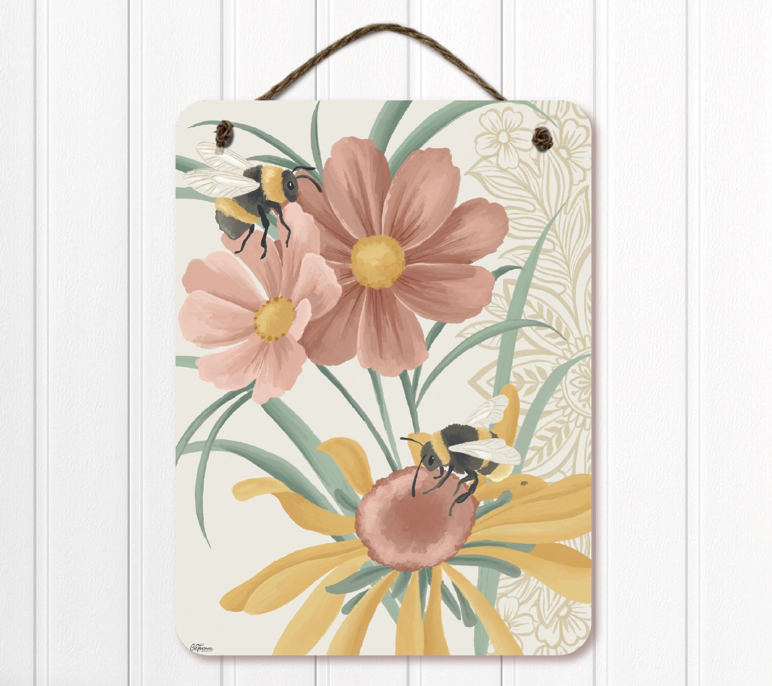 Courtside Market Spring Flowers 12x16 Artboardwith Twine