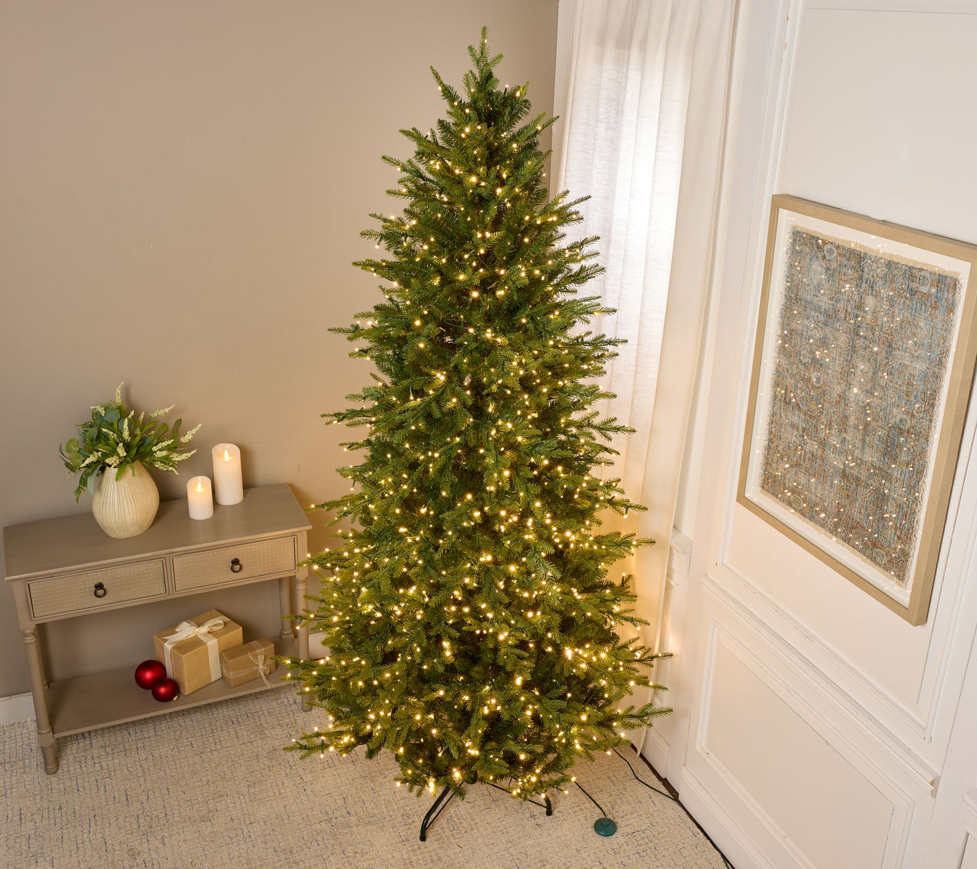 Bethlehem Lights 7.5' Micro LED Tree w/ 4-in-1 LEDs & Storage Bag