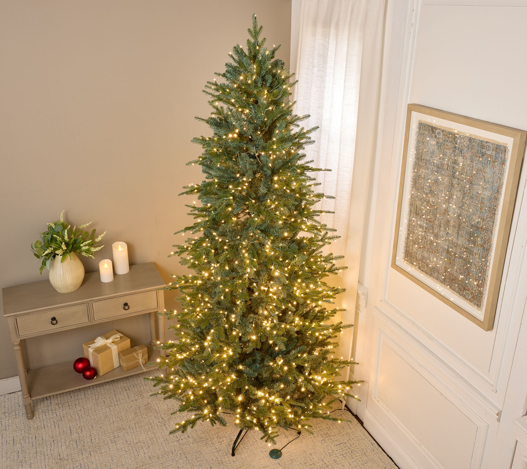 Bethlehem Lights 7.5' Micro LED Tree w/ 4-in-1 LEDs & Storage Bag