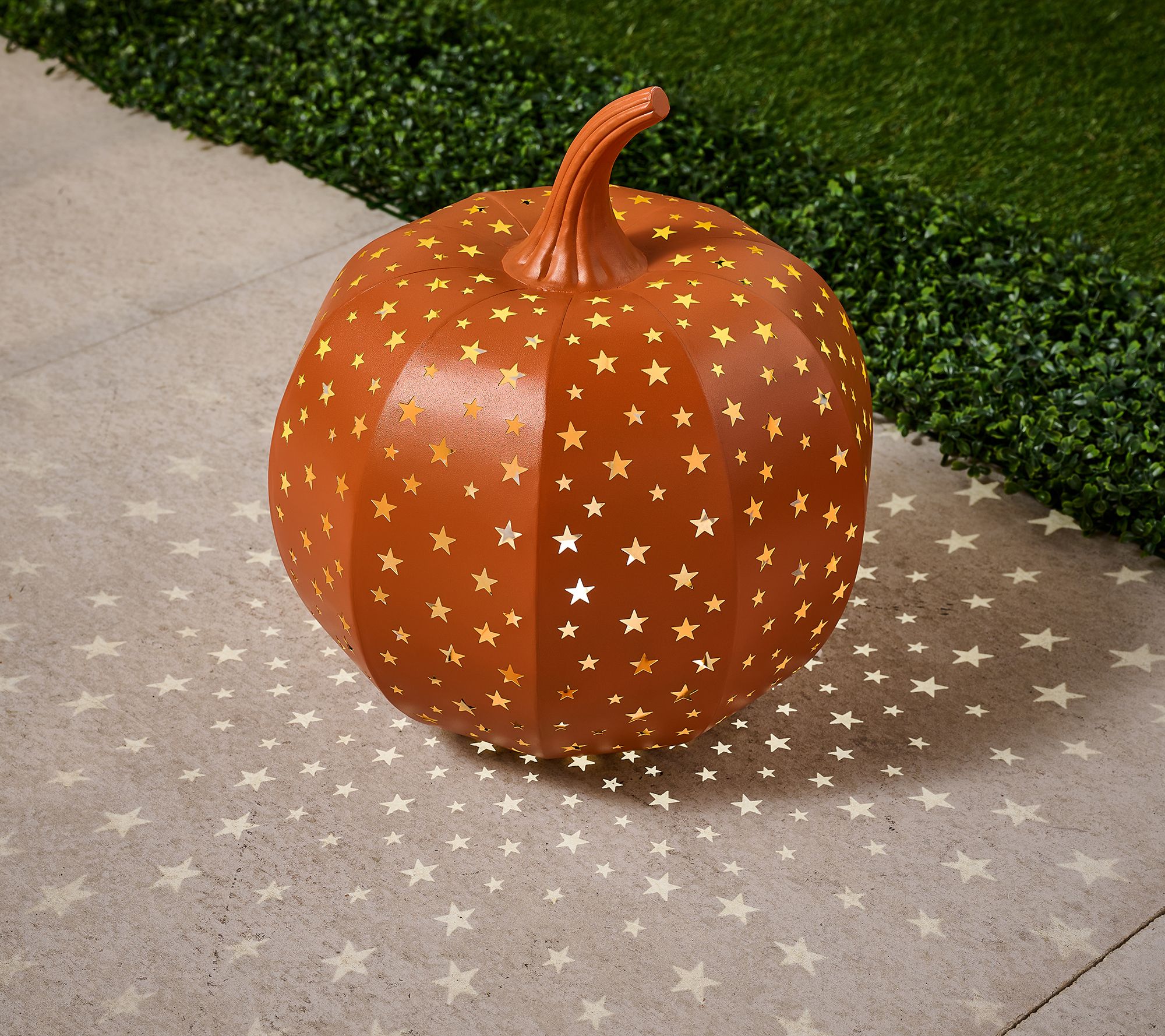"As Is" Martha Stewart 15" Illuminated Stargazer Pumpkin
