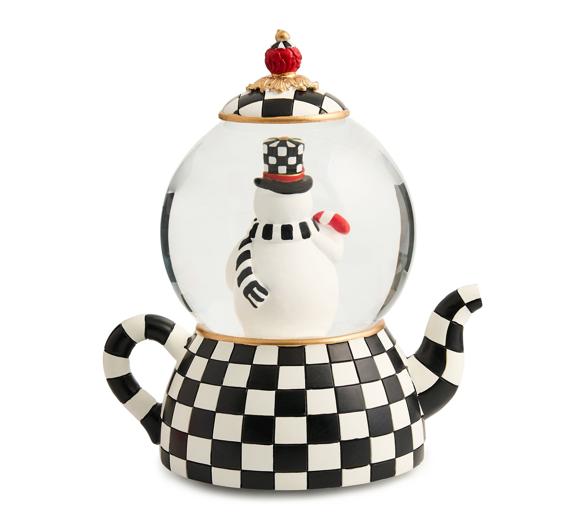 MacKenzie- Childs Nostalgia Snowman Snow Globe - QVC.com