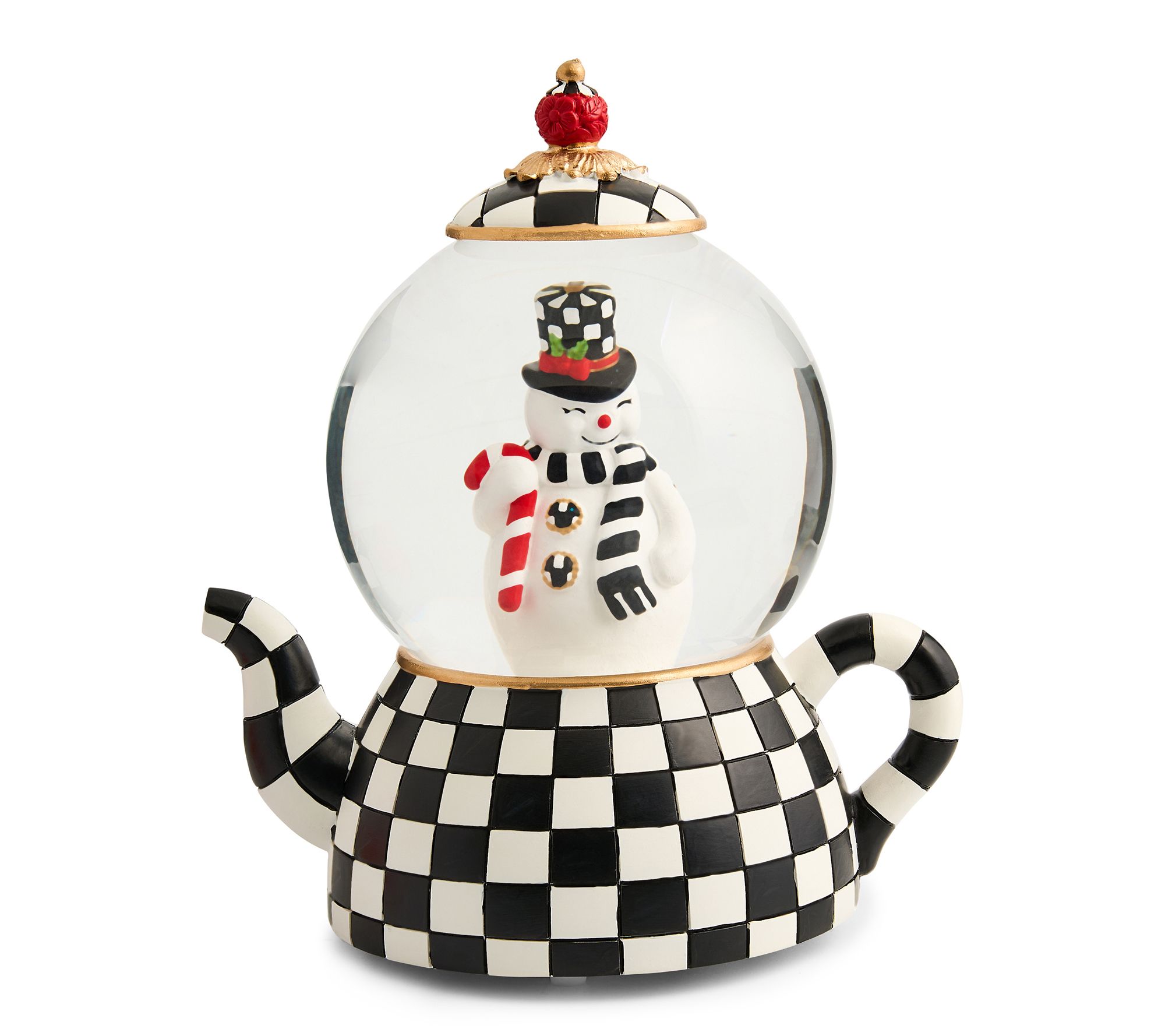 MacKenzie- Childs Nostalgia Snowman Snow Globe