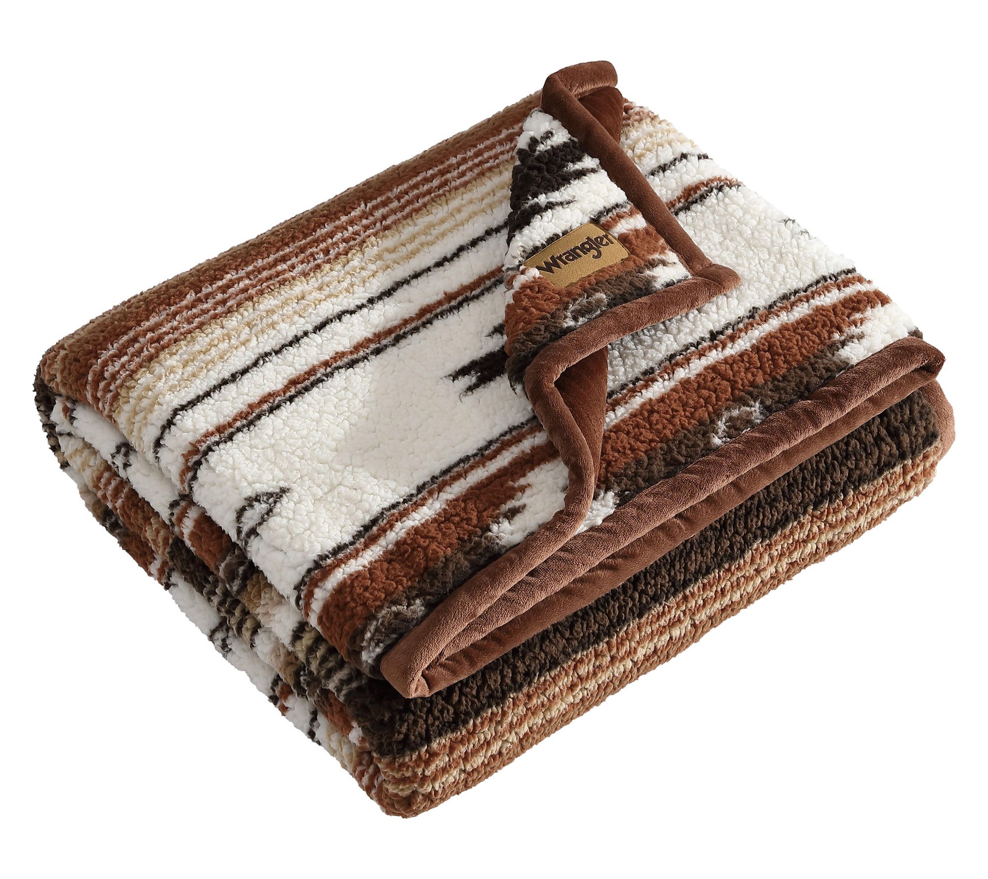 Wrangler Coyote Sands Spice Sherpa 50"X60" Throw