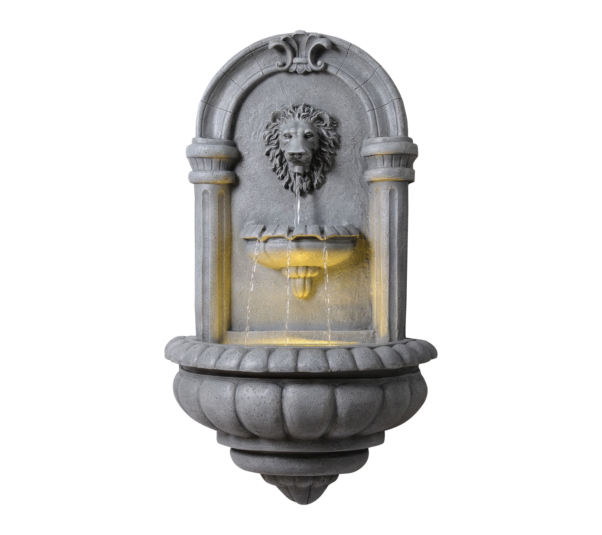 Teamson Home Outdoor 32" Lion Head Wall Fountain