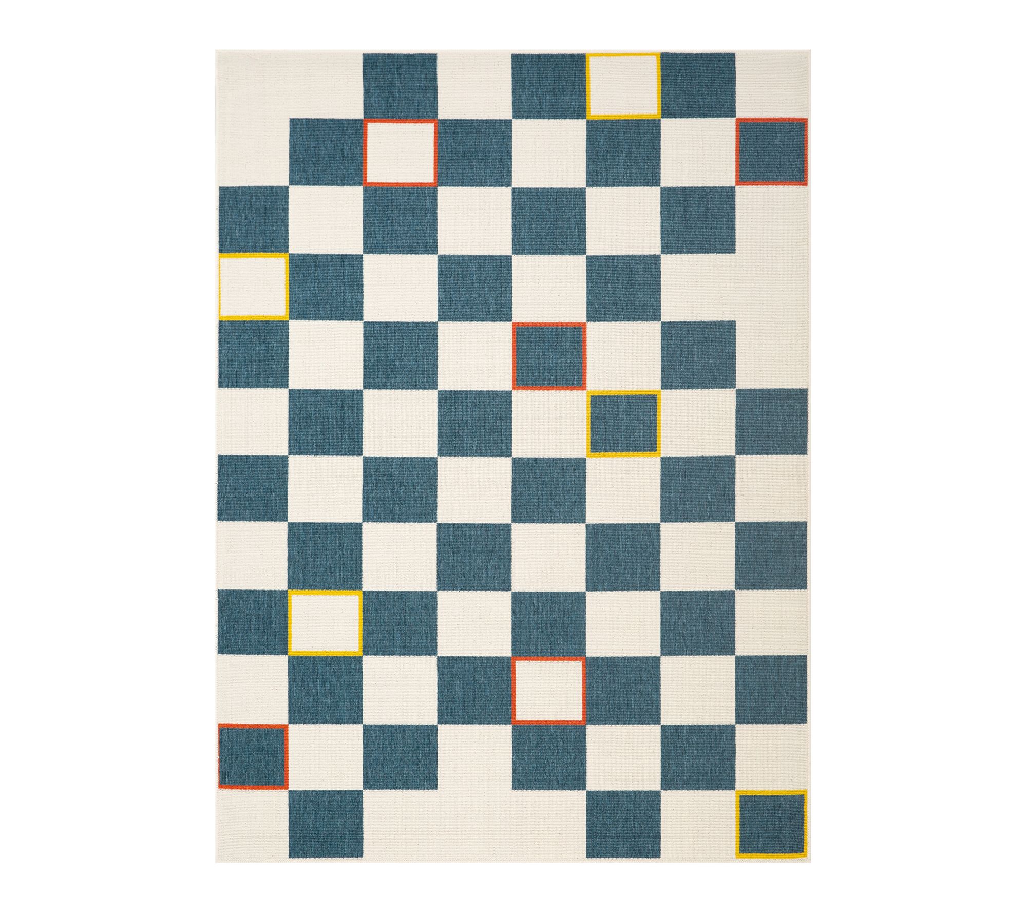 Ox Bay Stripe Bohemian Polypropylene Outdoor Area Rug, 5' x 7'