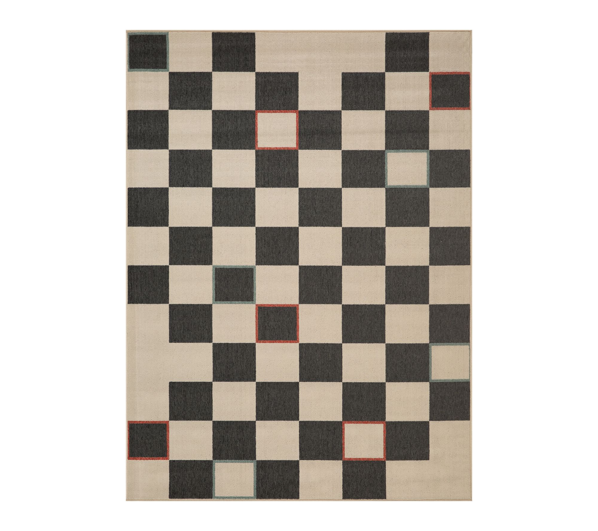 Ox Bay Stripe Bohemian Polypropylene Outdoor Area Rug, 5' x 7'