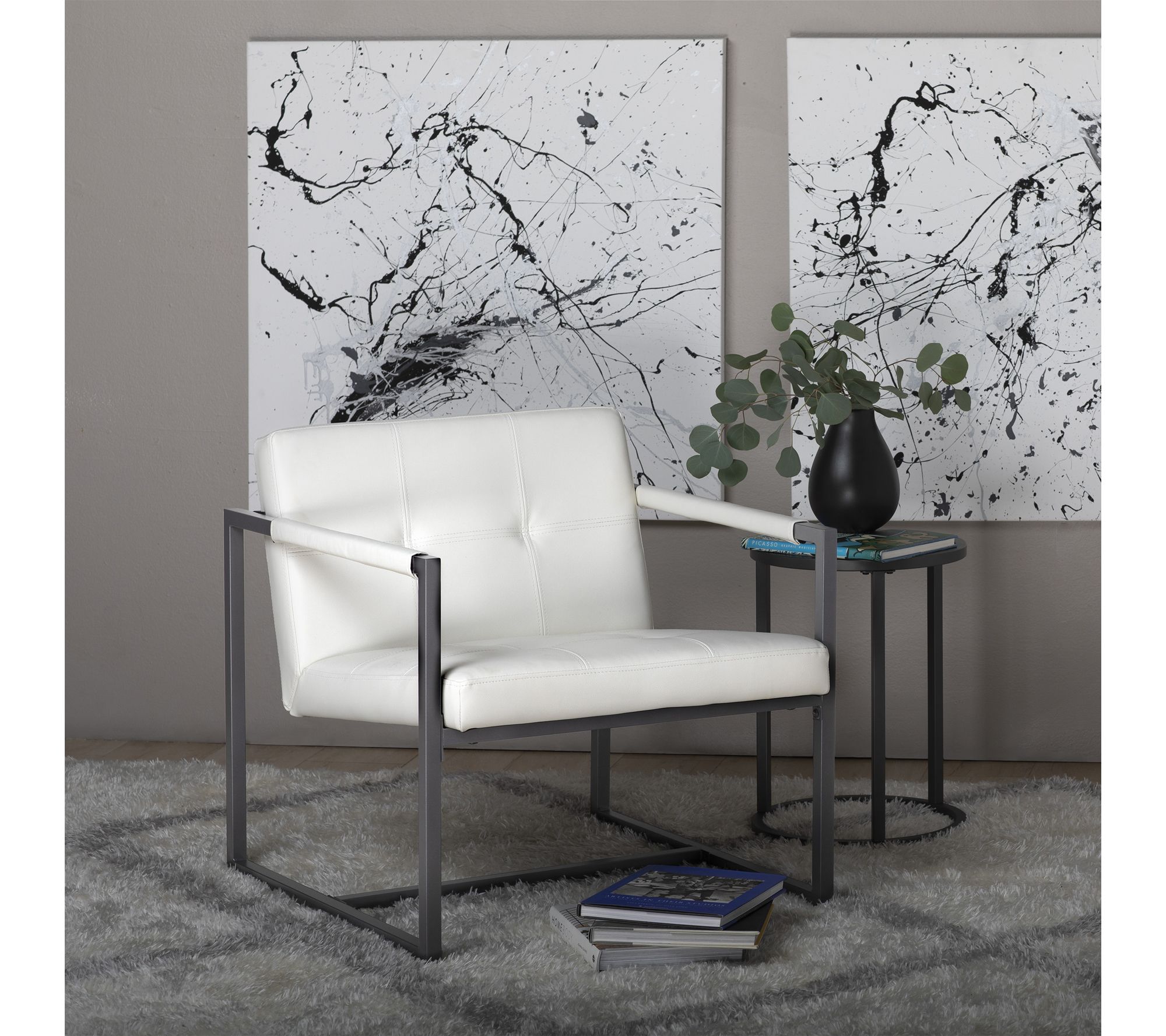 Studio Designs Home Camber Mid-Century Mod. Small Accent Chair