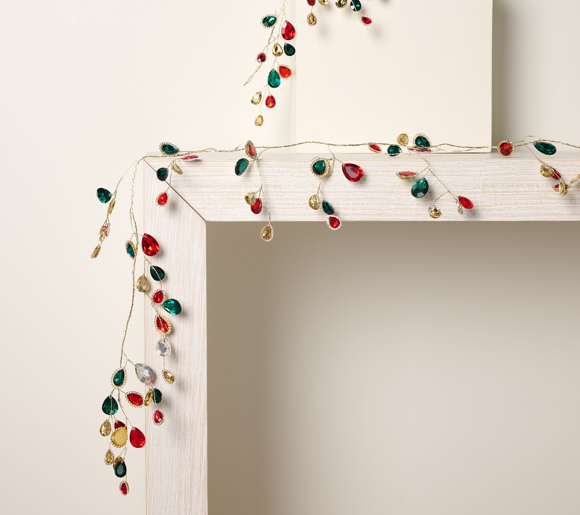 Set of 2 59" Faceted Gem Stone Garlands by Valerie
