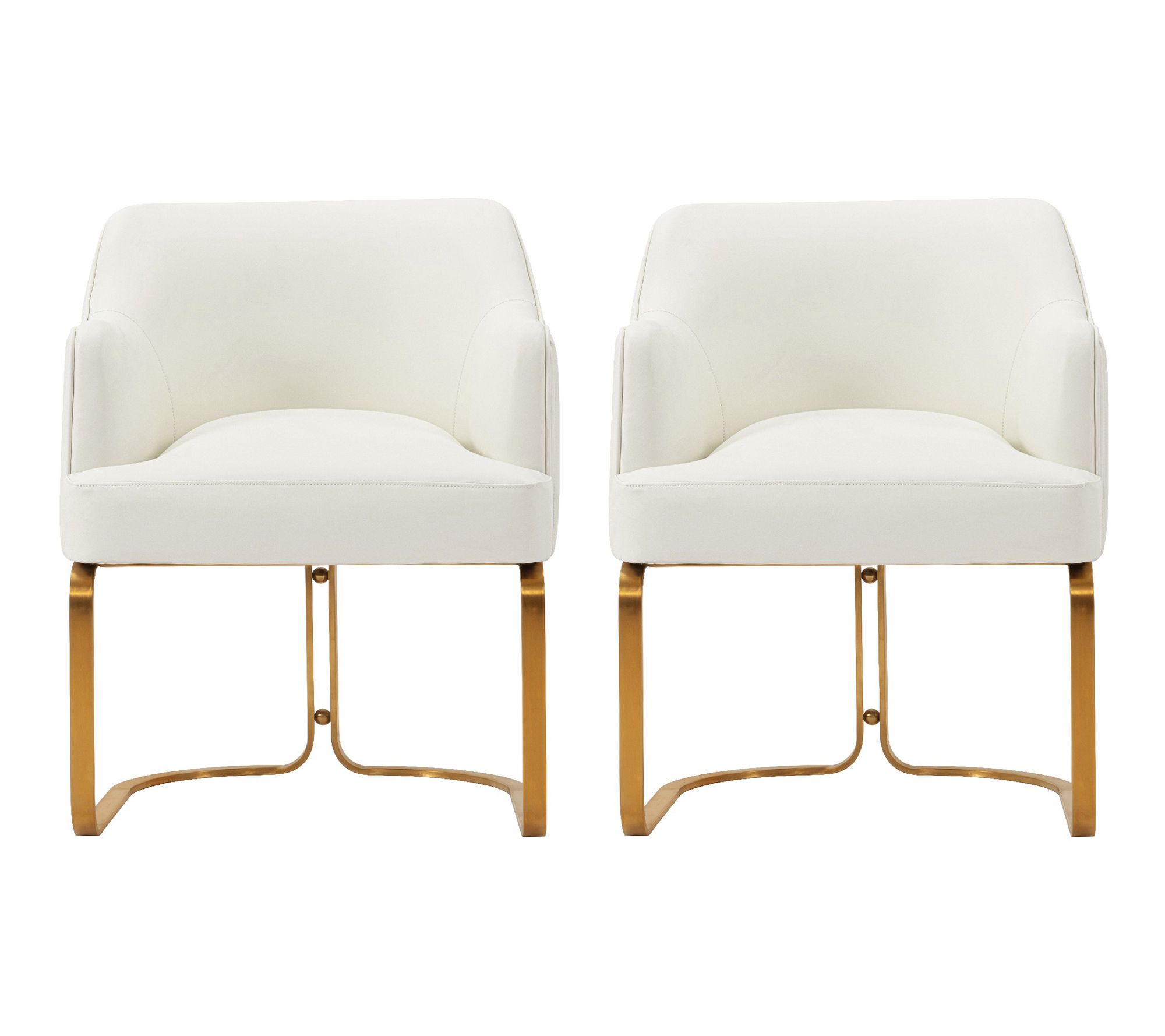 Manhattan Comfort Raya Vegan Leather Dining Chair - Set of 2