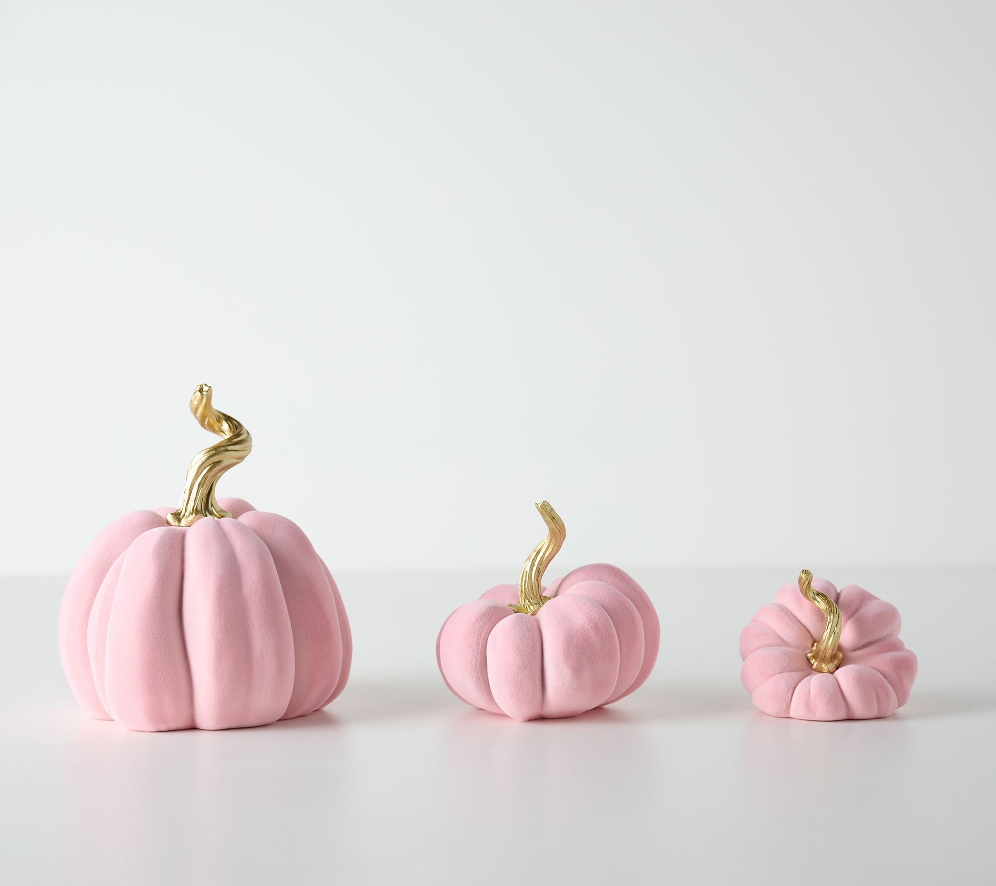  Set of 3 Suede Touch Pumpkins by Valerie